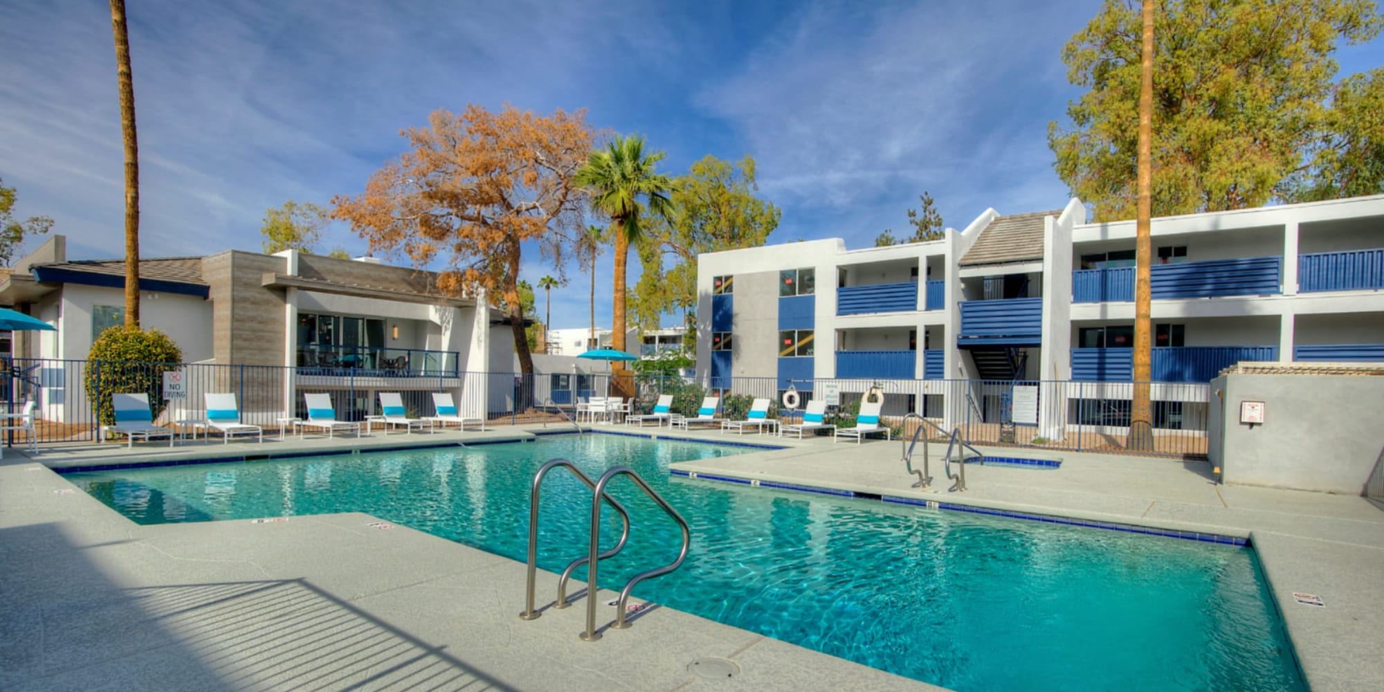 Outdoor swimming pool at The Halifax in Phoenix, Arizona