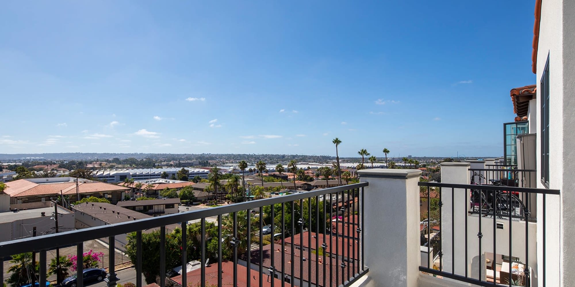 Beautiful views form Mission West Lofts in San Diego, California