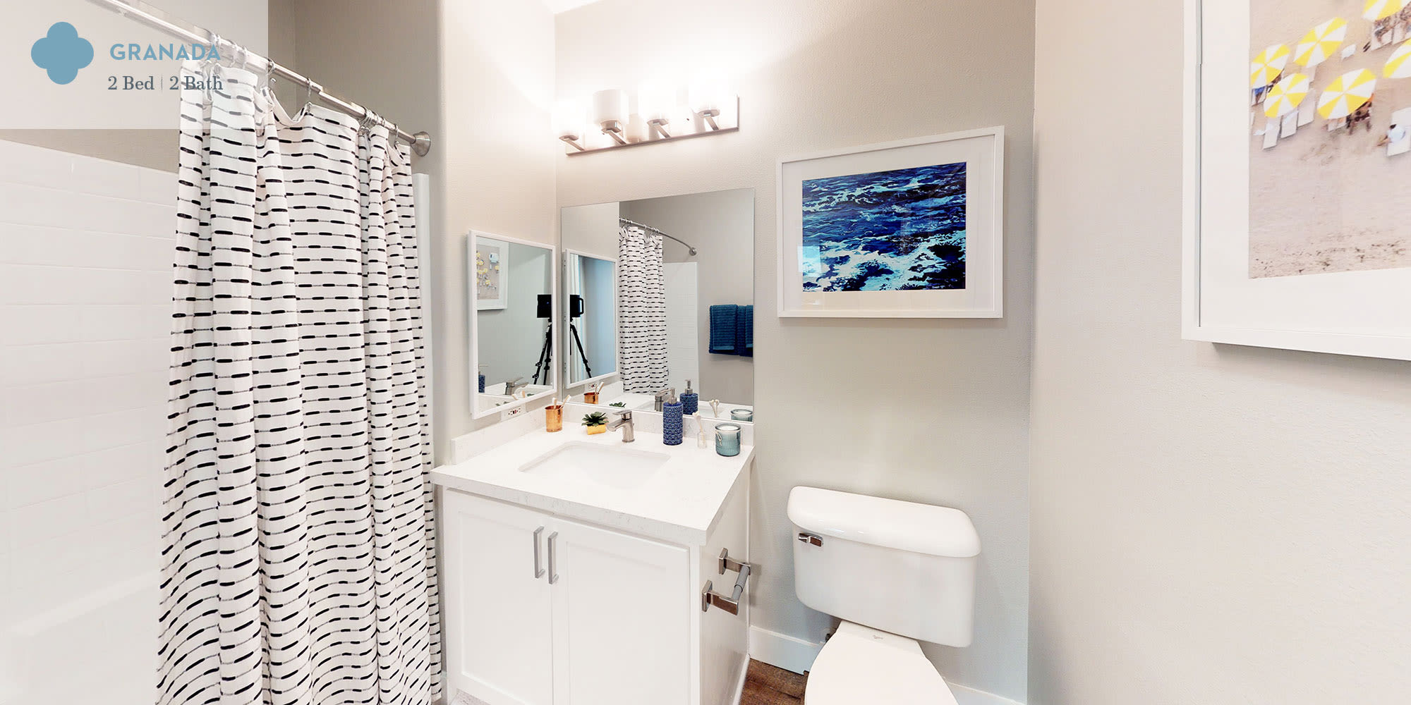 Bathroom in a two-bedroom apartment home at Mission Hills in Camarillo, California