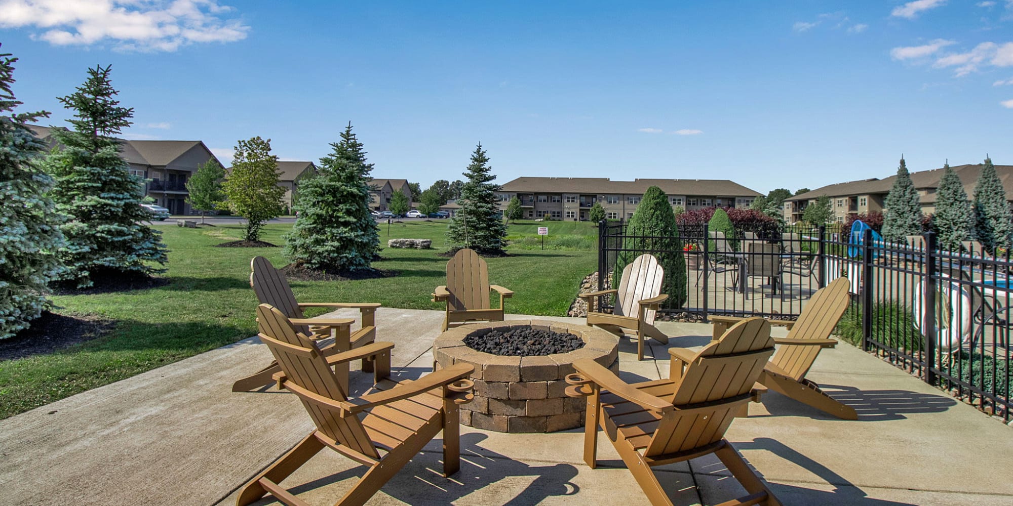 Firepit at Fireside Apartments in Williamsville, New York