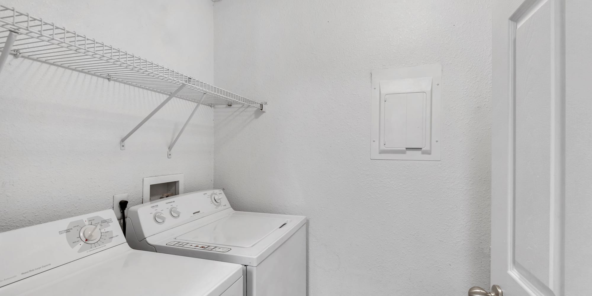 Laundry in a closet at Stone Creek at Wekiva in Altamonte Springs, Florida