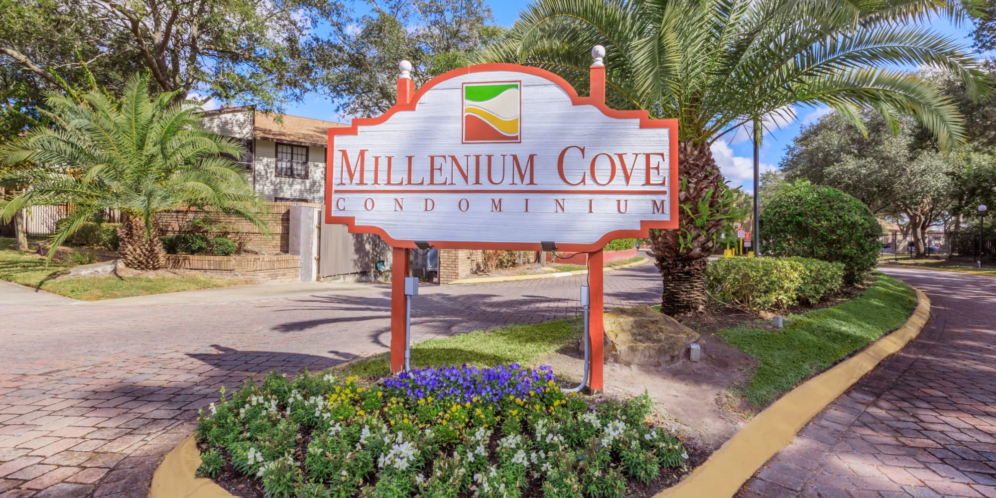Sign outside of Millenium Cove in Orlando, Florida