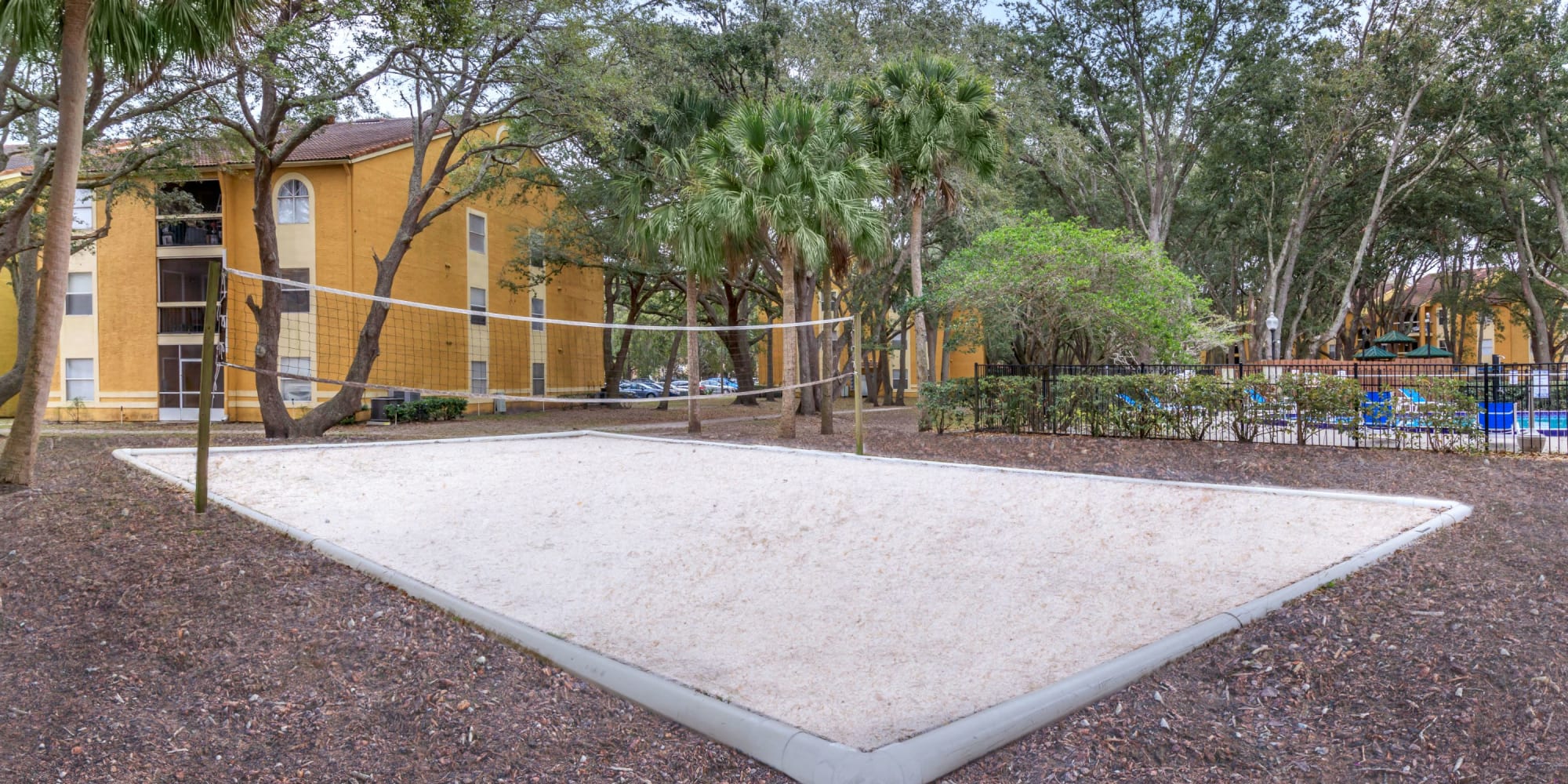 Sand volleyball court at Images Condominiums in Kissimmee, Florida