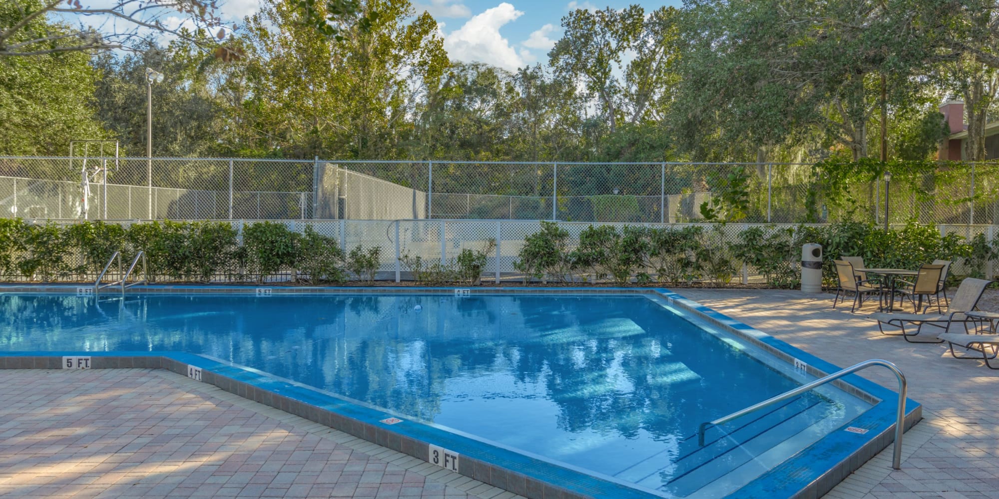 Sparkling swimming pool at Stone Creek at Wekiva in Altamonte Springs, Florida
