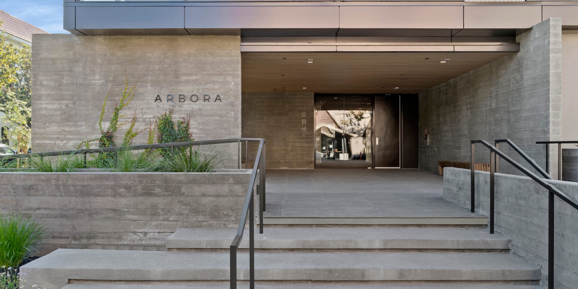 Entrance to Arbora Palo Alto in Palo Alto, California