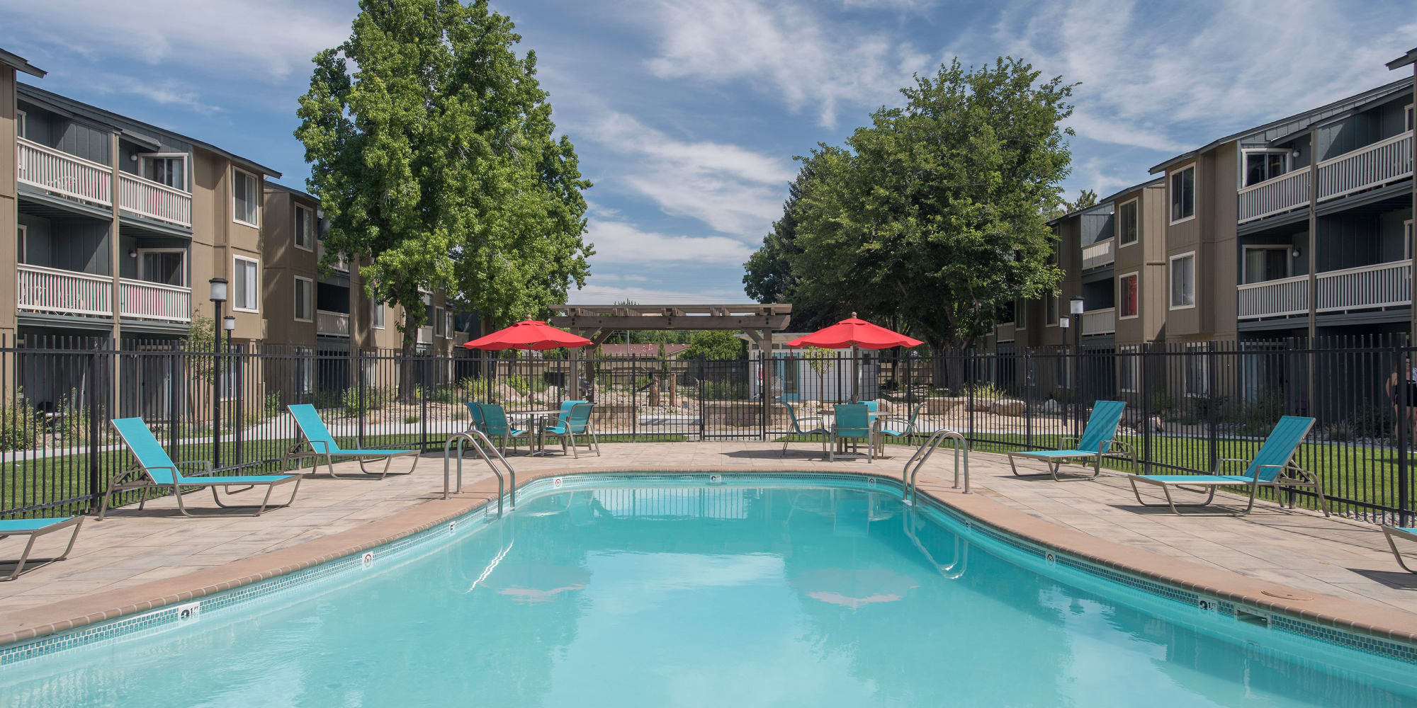 Swimming pool at Keyway Apartments in Sparks, Nevada