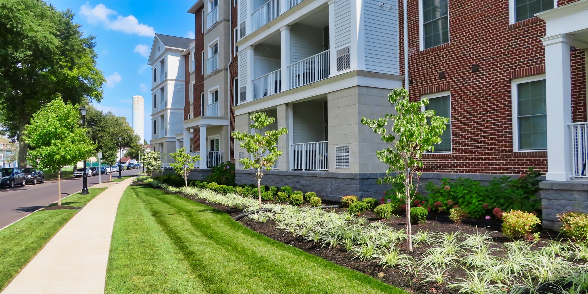Exterior of our homes at Pearl Pointe Apartments in Burlington, New Jersey
