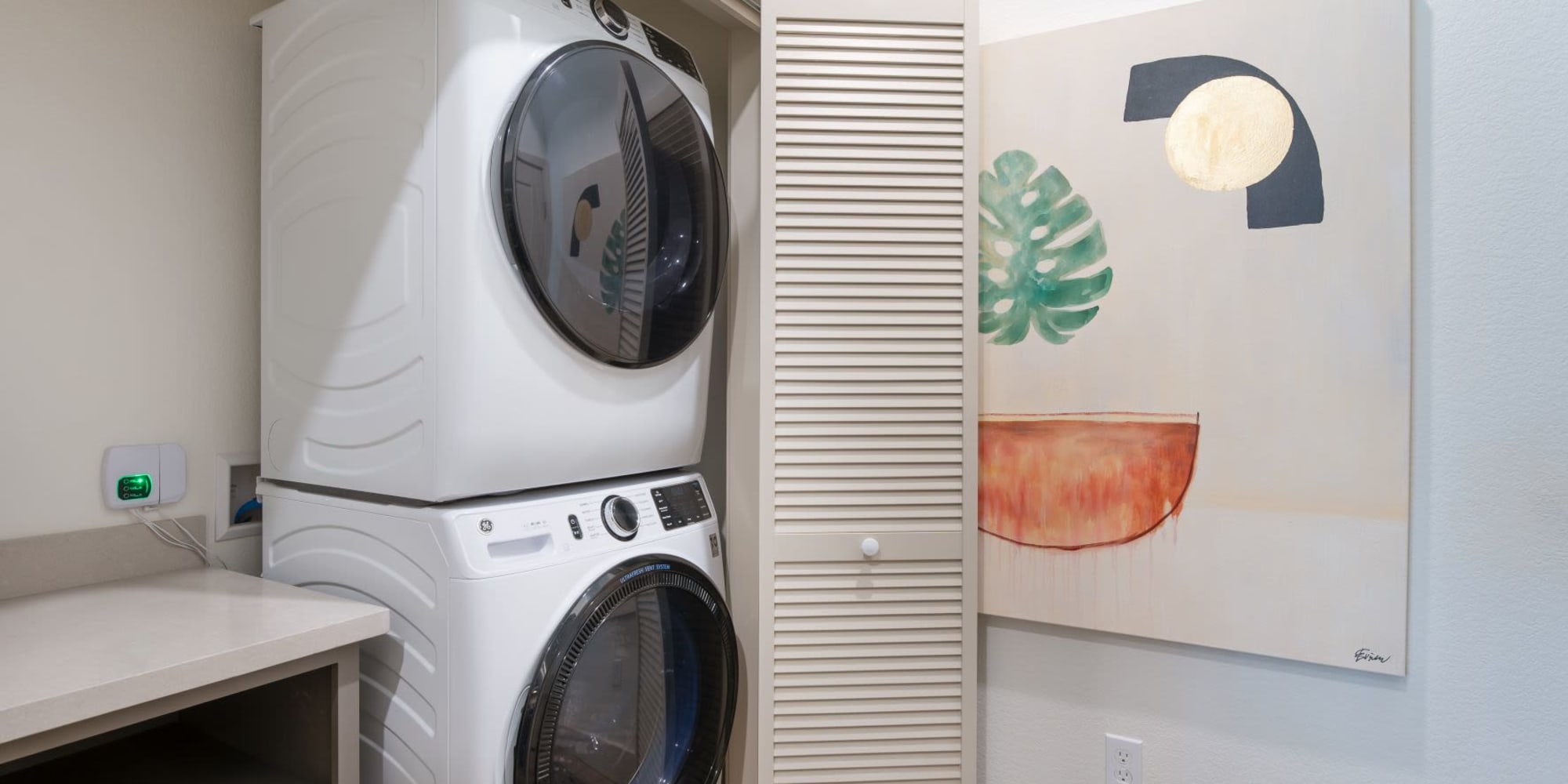 Laundry closet a Towne Centre Apartments in Lathrop, California