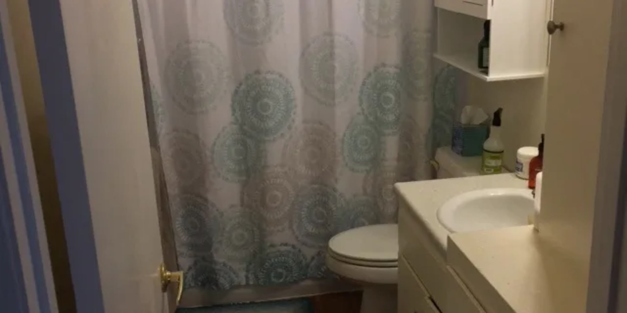 Bathroom at 1221 Vallejo Apartments in Novato, California