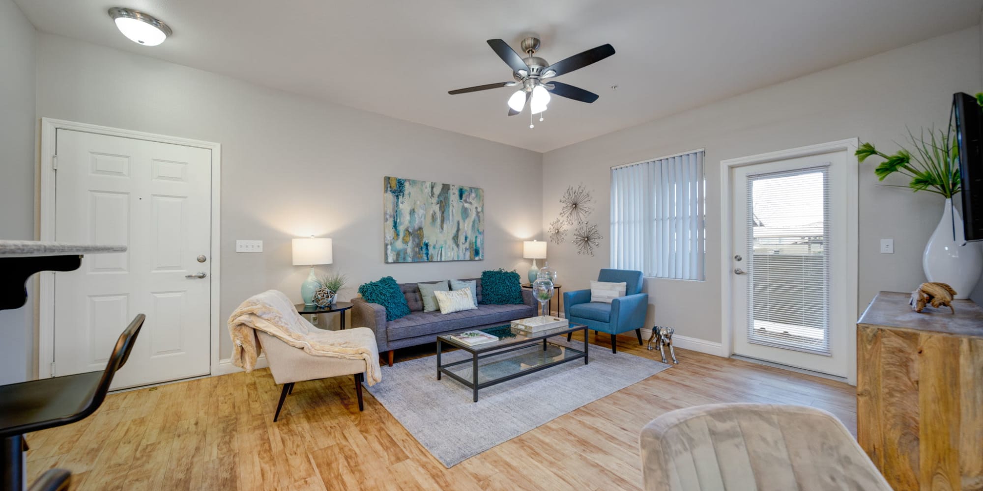 Spacious living room at The Trails at Pioneer Meadows in Sparks, Nevada