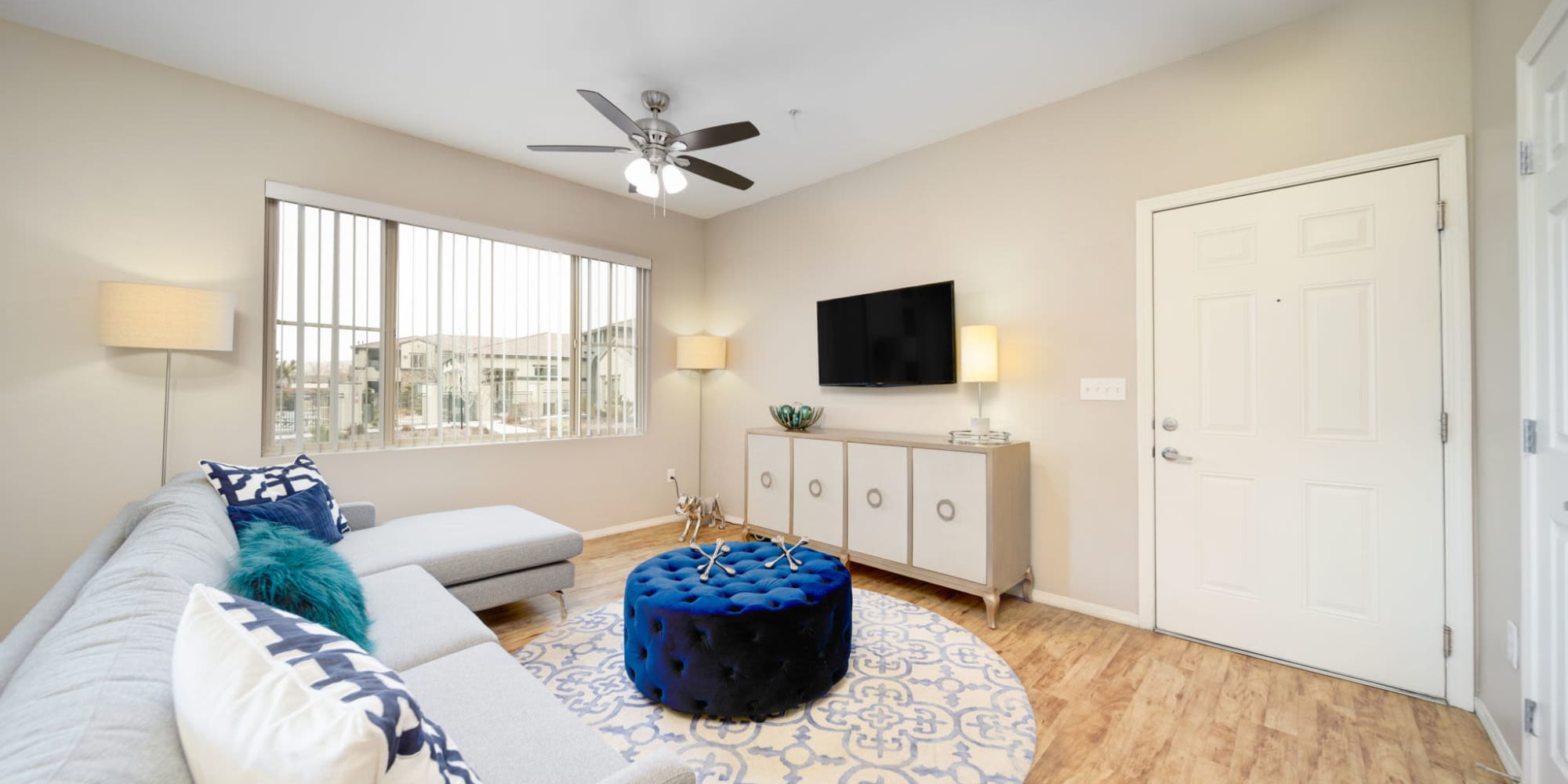 Spacious living room at The Trails at Pioneer Meadows in Sparks, Nevada