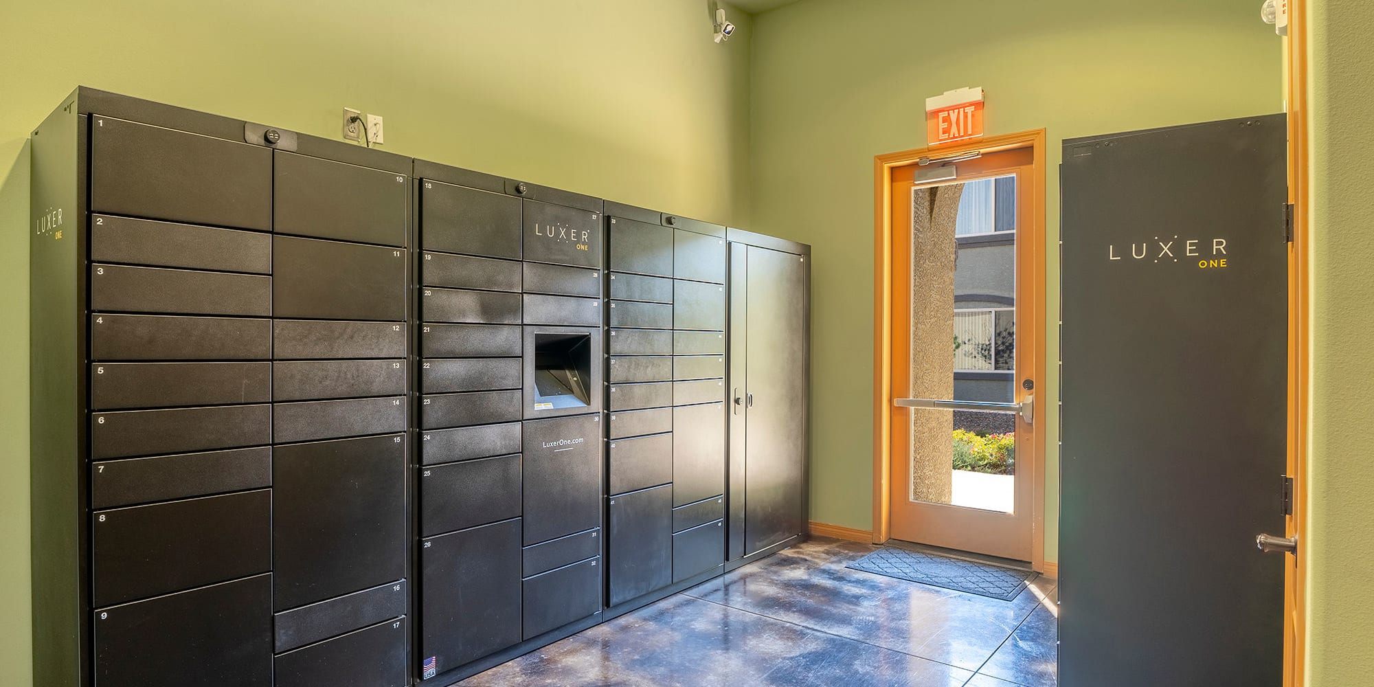 Package lockers at The Trails at Pioneer Meadows in Sparks, Nevada
