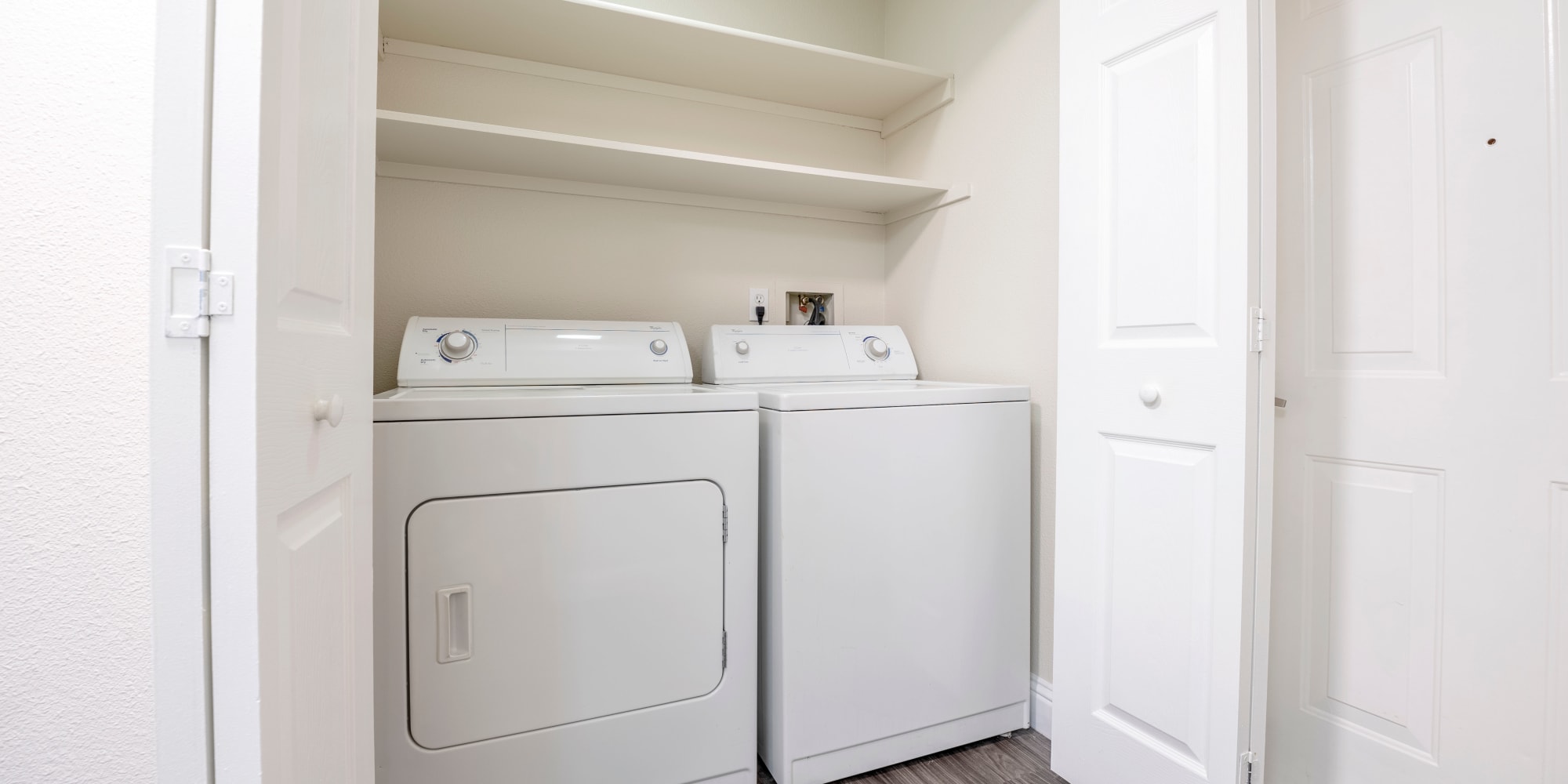In-home laundry at Villagio Luxury Apartments in Sacramento, California