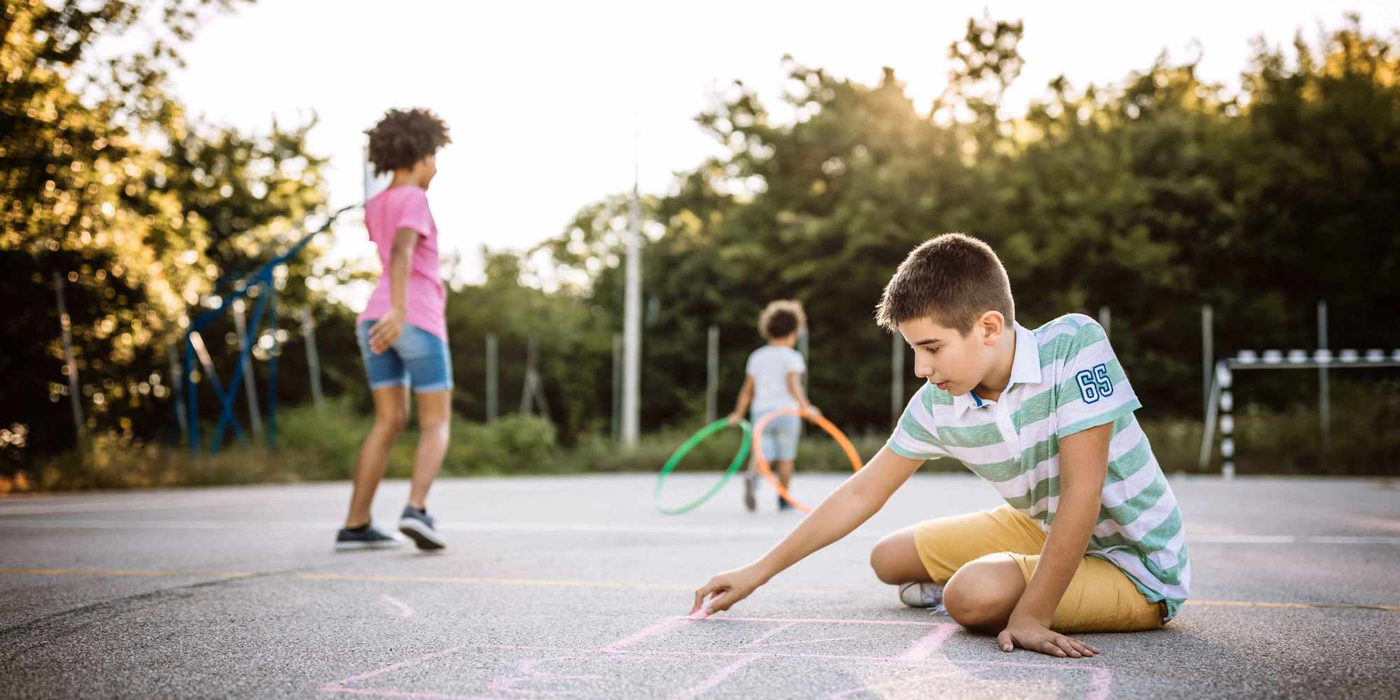 Kids playing at 1221 Vallejo Apartments in Novato, California 