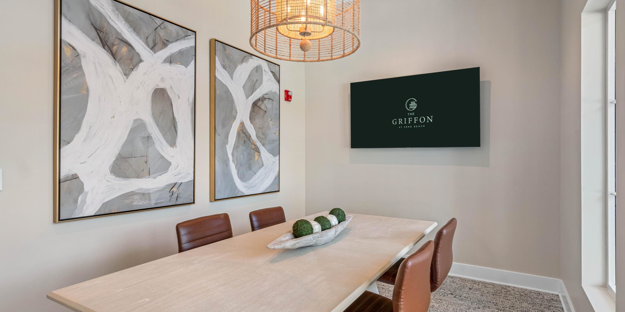An office for meetings at The Griffon Vero Beach | Apartments in Vero Beach, Florida