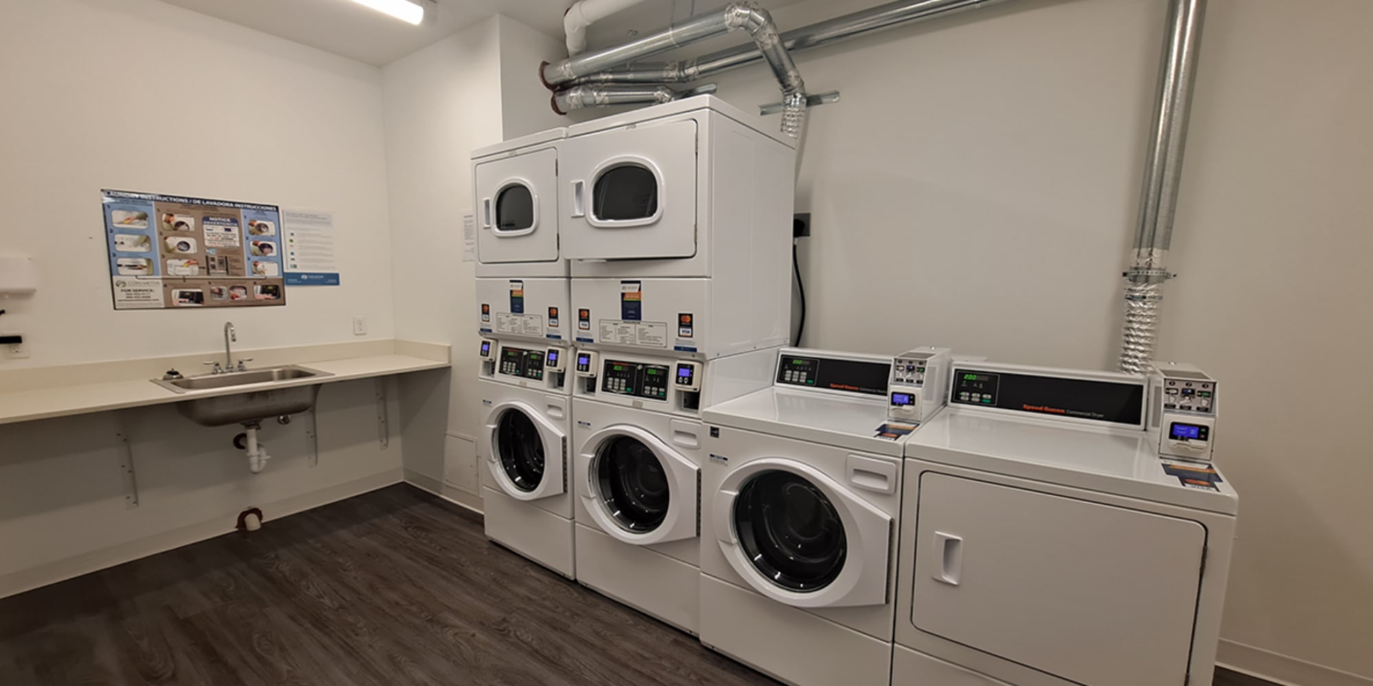 Laundry room at Koz on 13th in Portland, Oregon