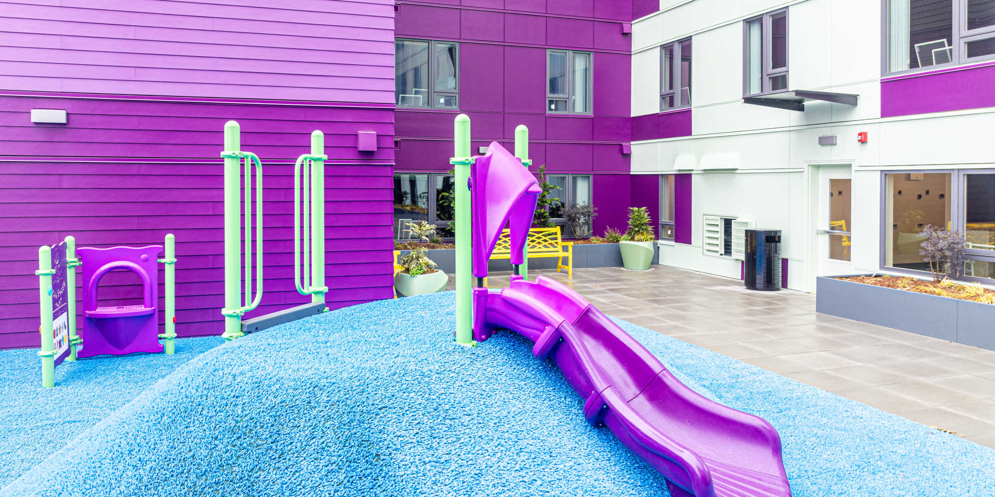Spacious and Colorful Playground at Housing Hilltop in Tacoma, Washington