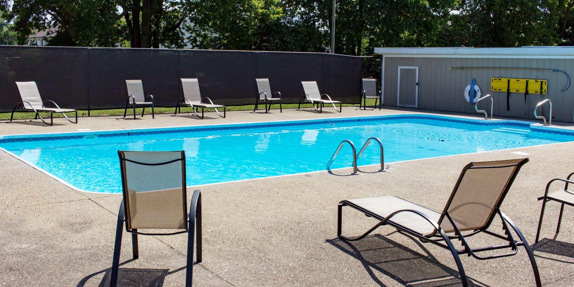 Swimming pool at Parkview Rental Townhomes in Columbus, Indiana