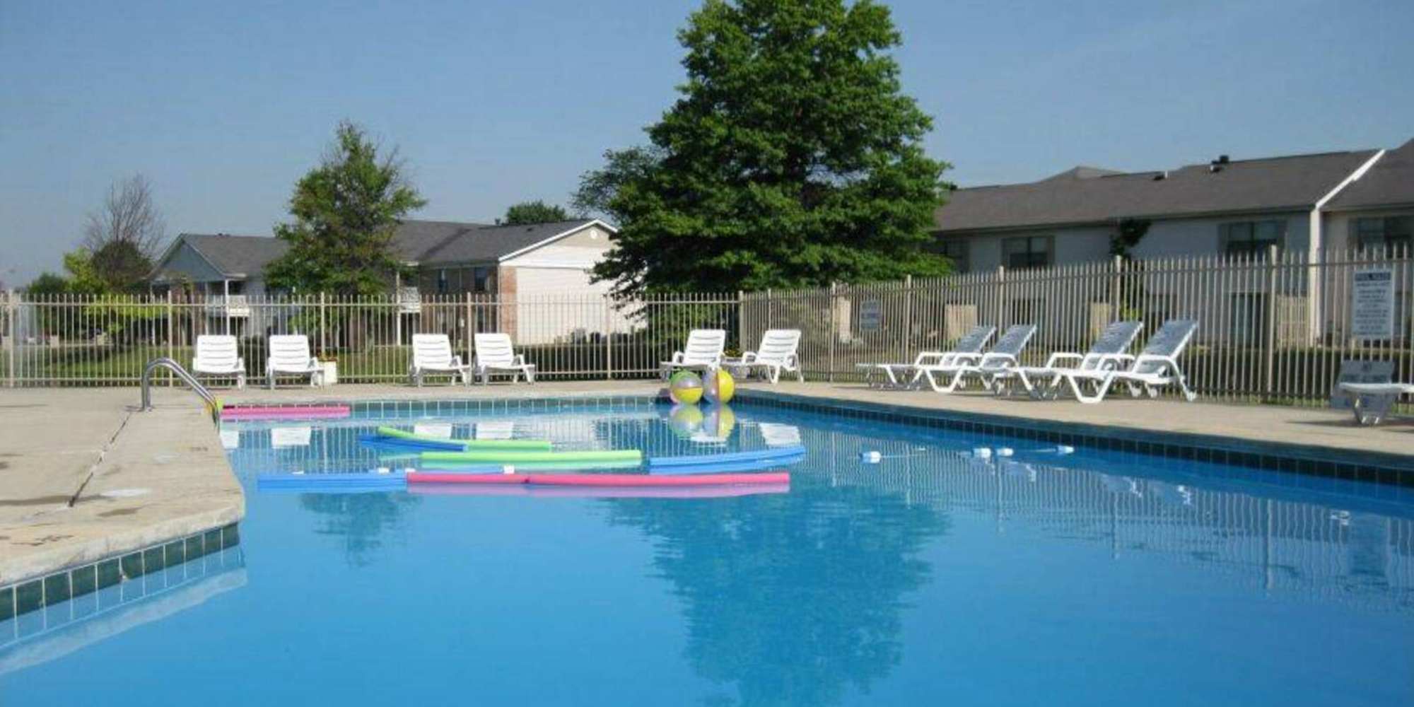 Swimming pool at Castleton Manor Apartments in Indianapolis, Indiana