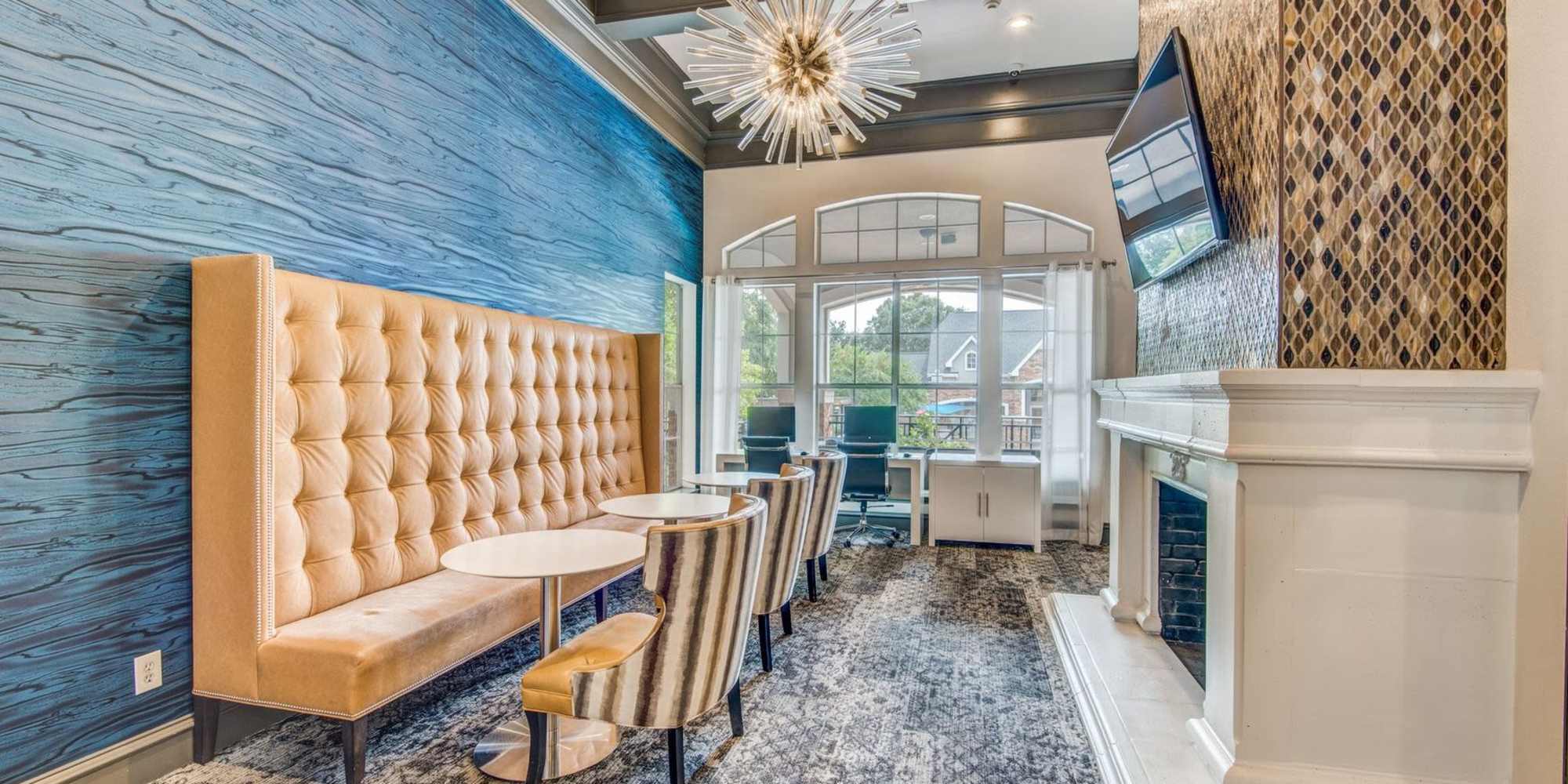 dining hall at The Station at MacArthur in Irving, Texas