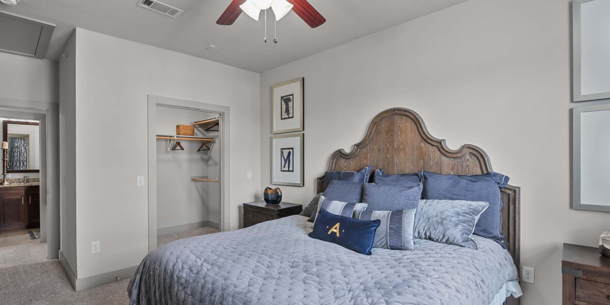 Bedroom in an apartment at Arrabella in Houston, Texas