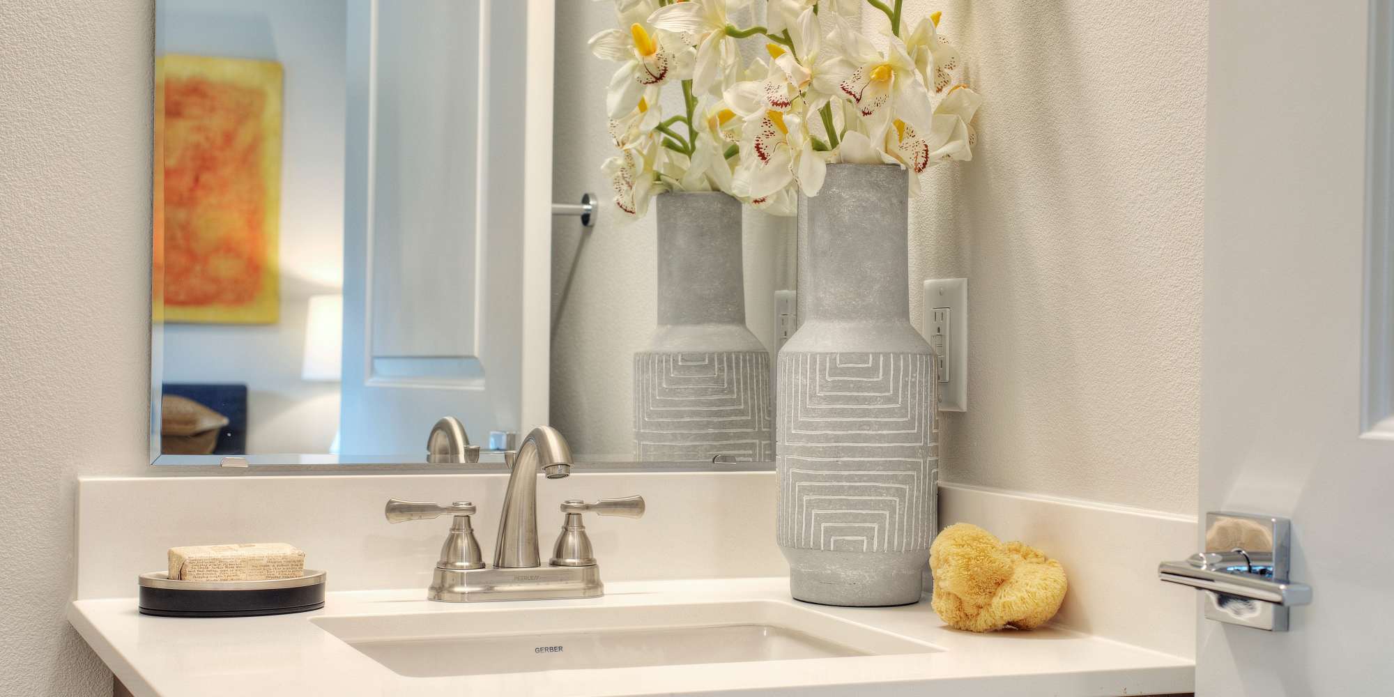 Bathroom sink at Alder Walk in Puyallup, Washington
