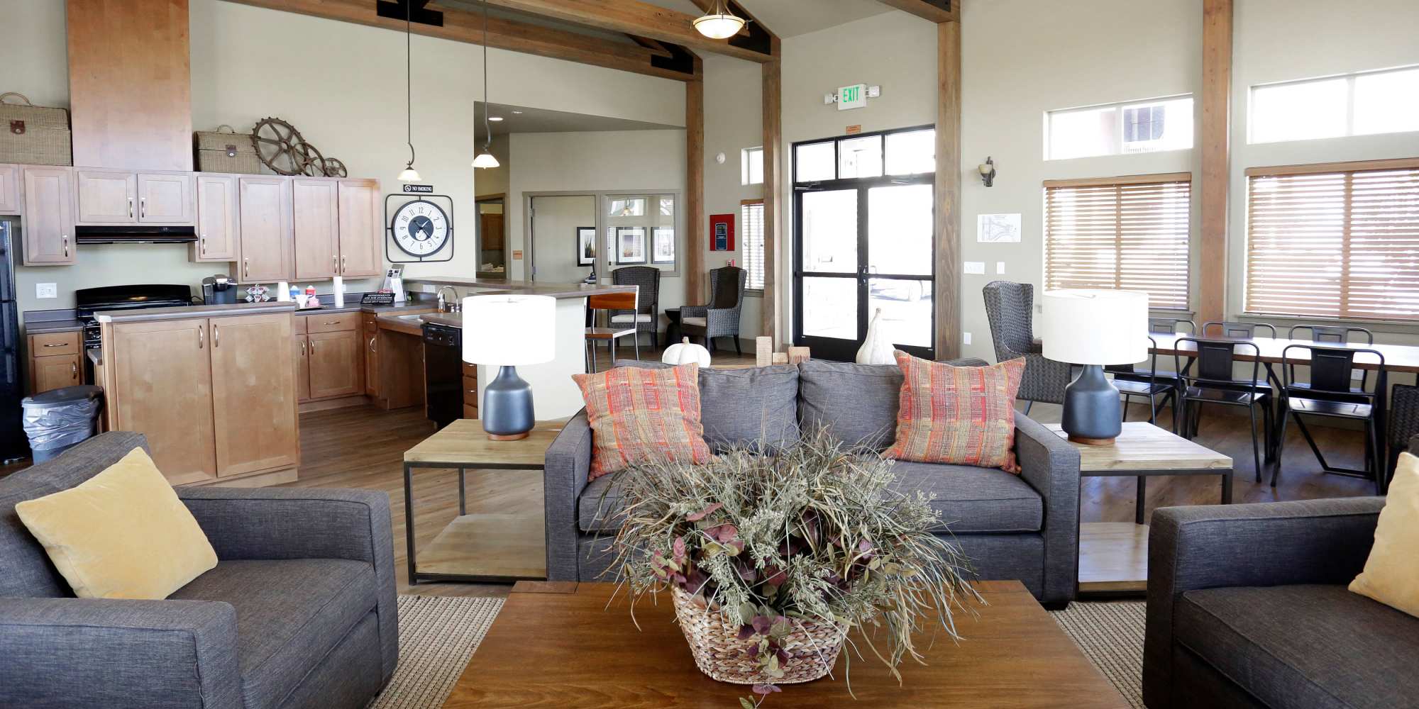 Clubhouse seating at Copper Creek in Colorado Springs, Colorado