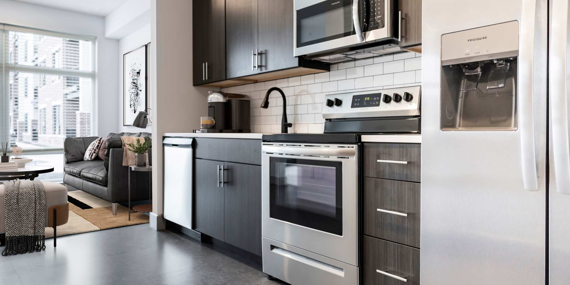 Kitchen at Sphere Apartments in Richmond, Virginia