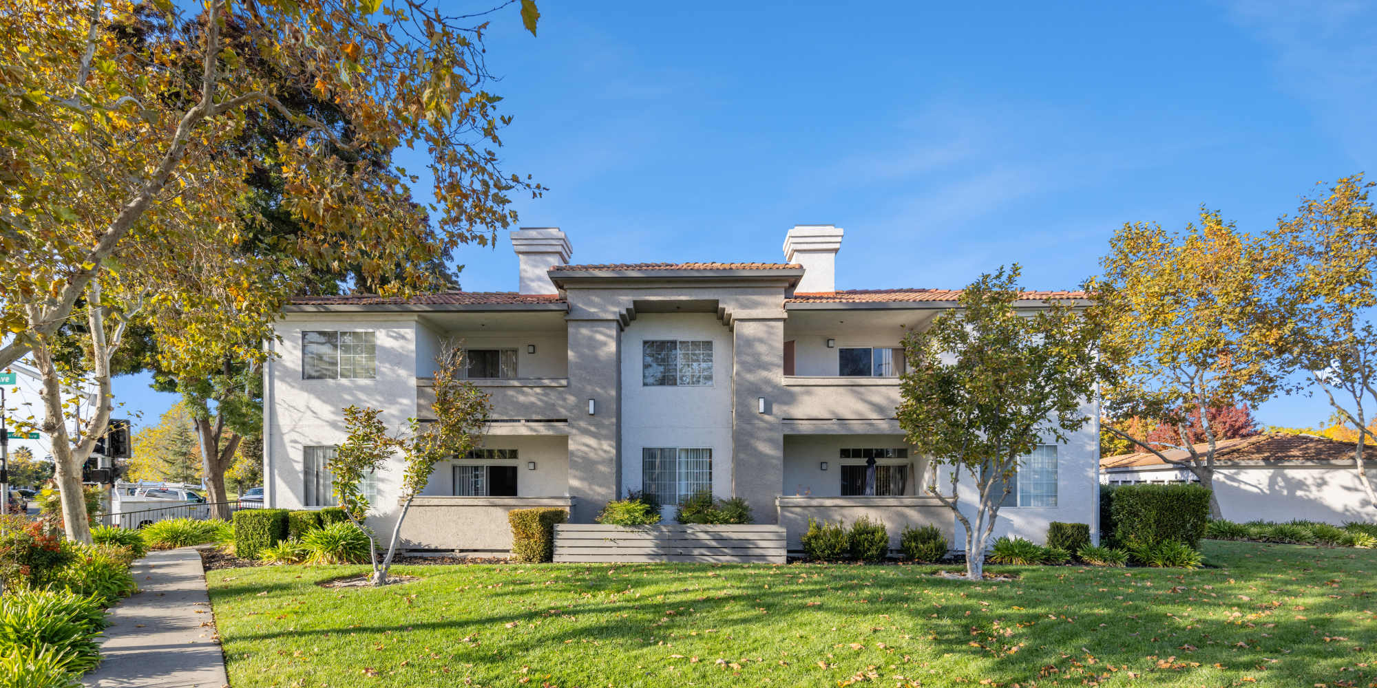 Exterior of apartments at Livermore, California, apartments at Terra at Portola Park