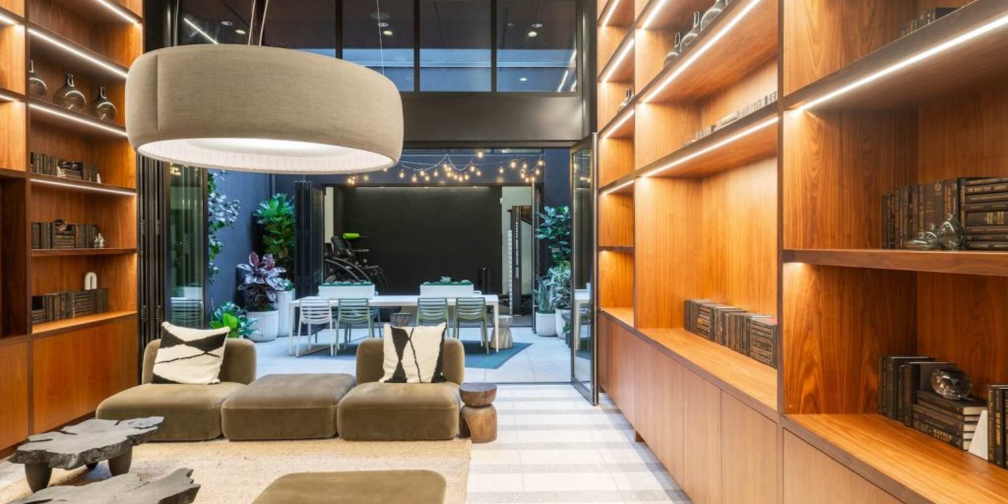 Luxury resident lounge at The Fitzgerald in San Francisco, California