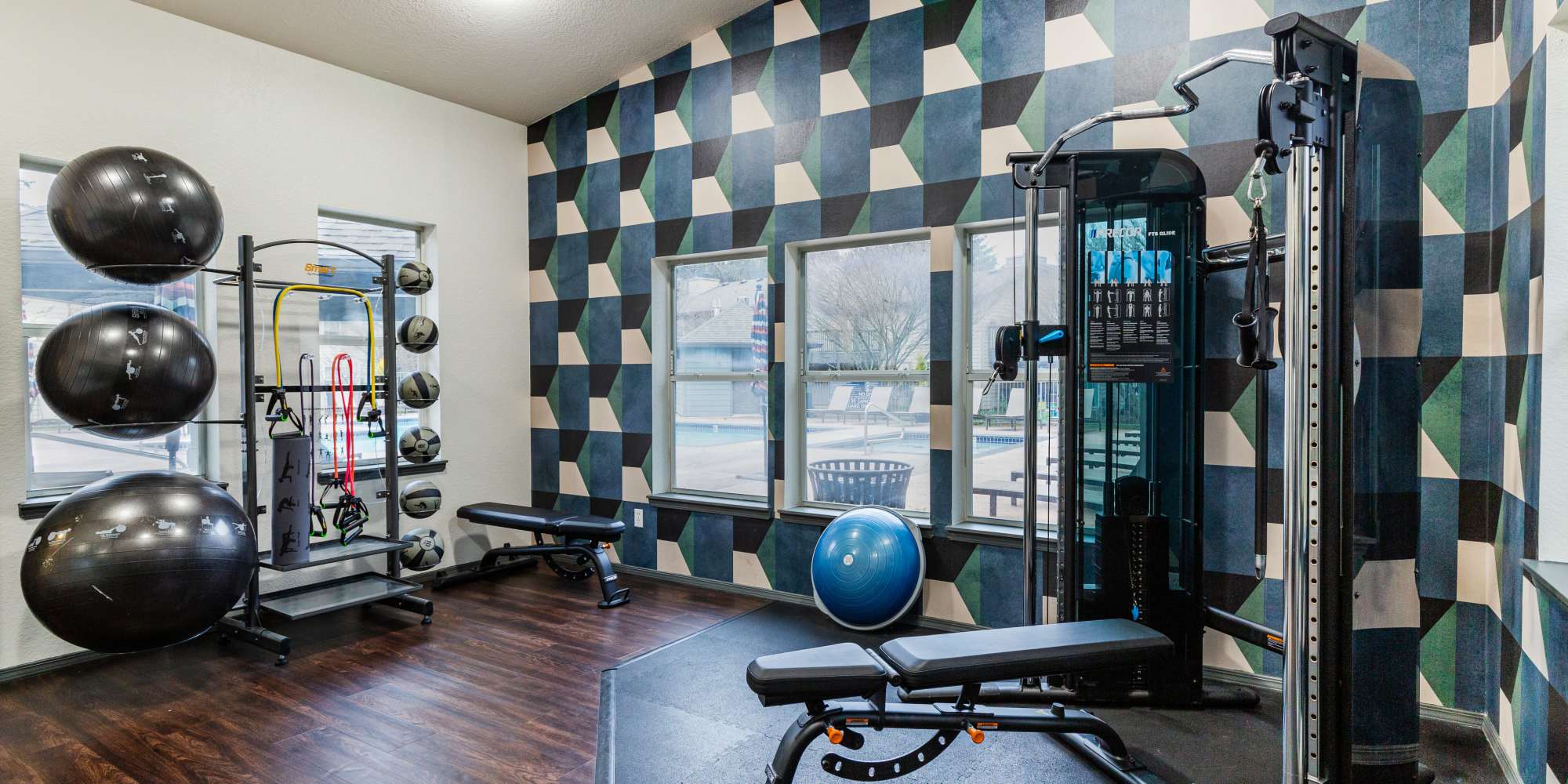 Fitness center at Terra at Hazel Dell in Vancouver, Washington