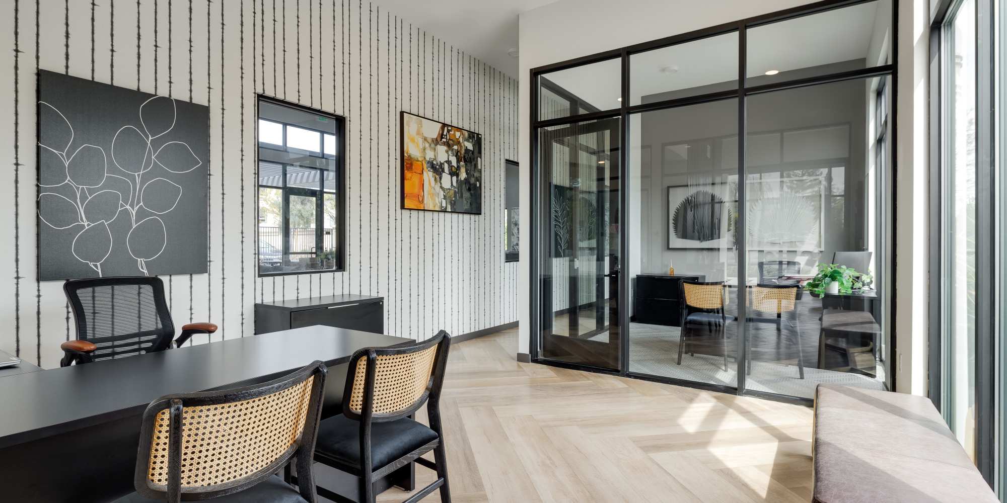 Leasing office at Village at First in Gilroy, California