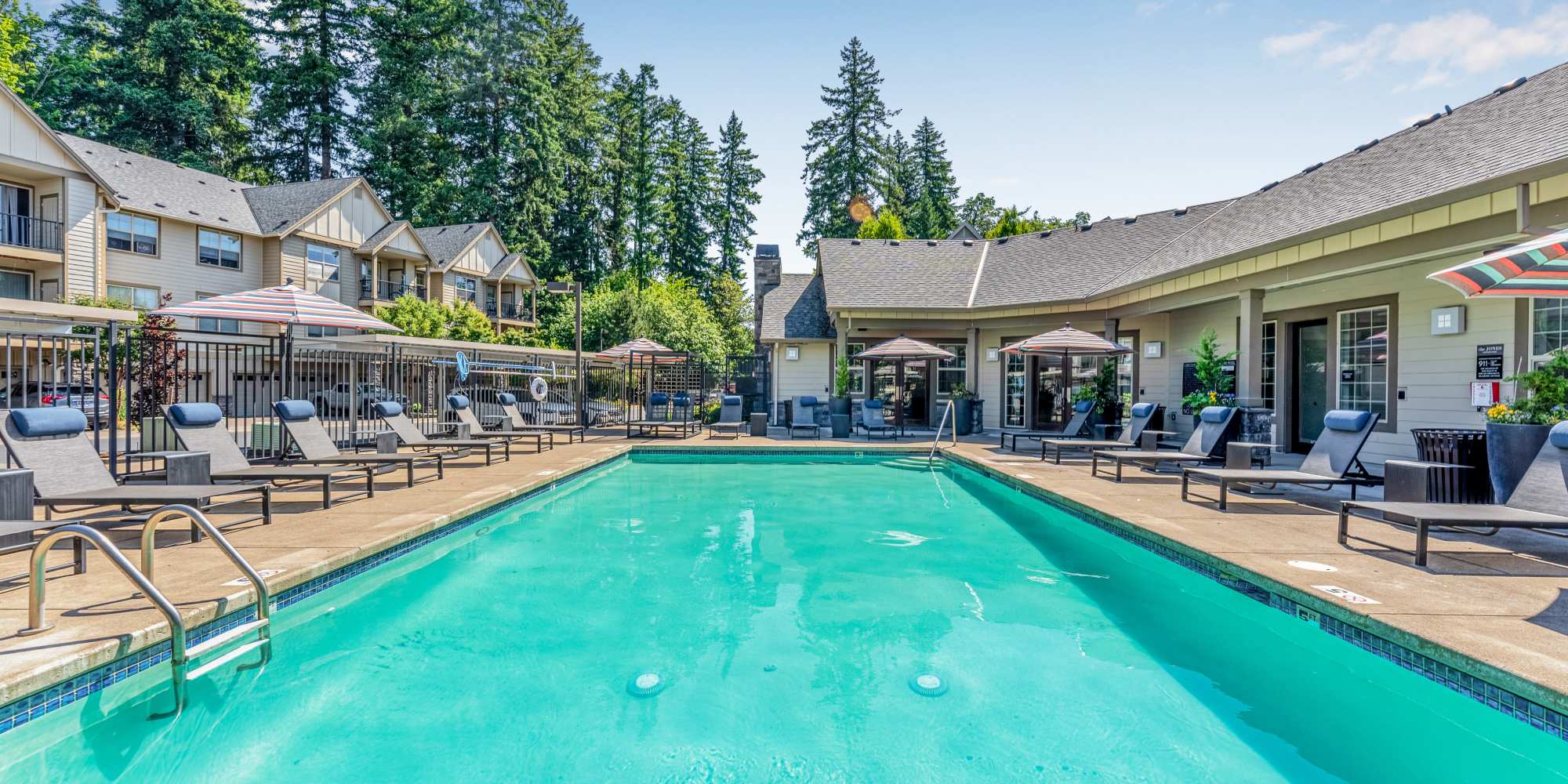 Swimming Pool at Hillsboro, Oregon, apartments at The Jones