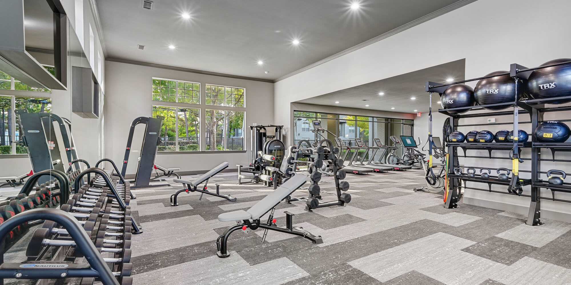 Community fitness center at Lyndon in Houston,Texas