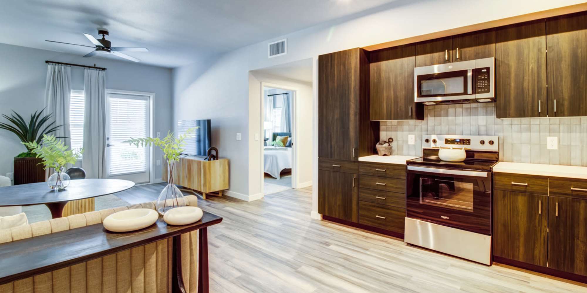 Kitchen at Aurora at Green Valley in Fairfield, California