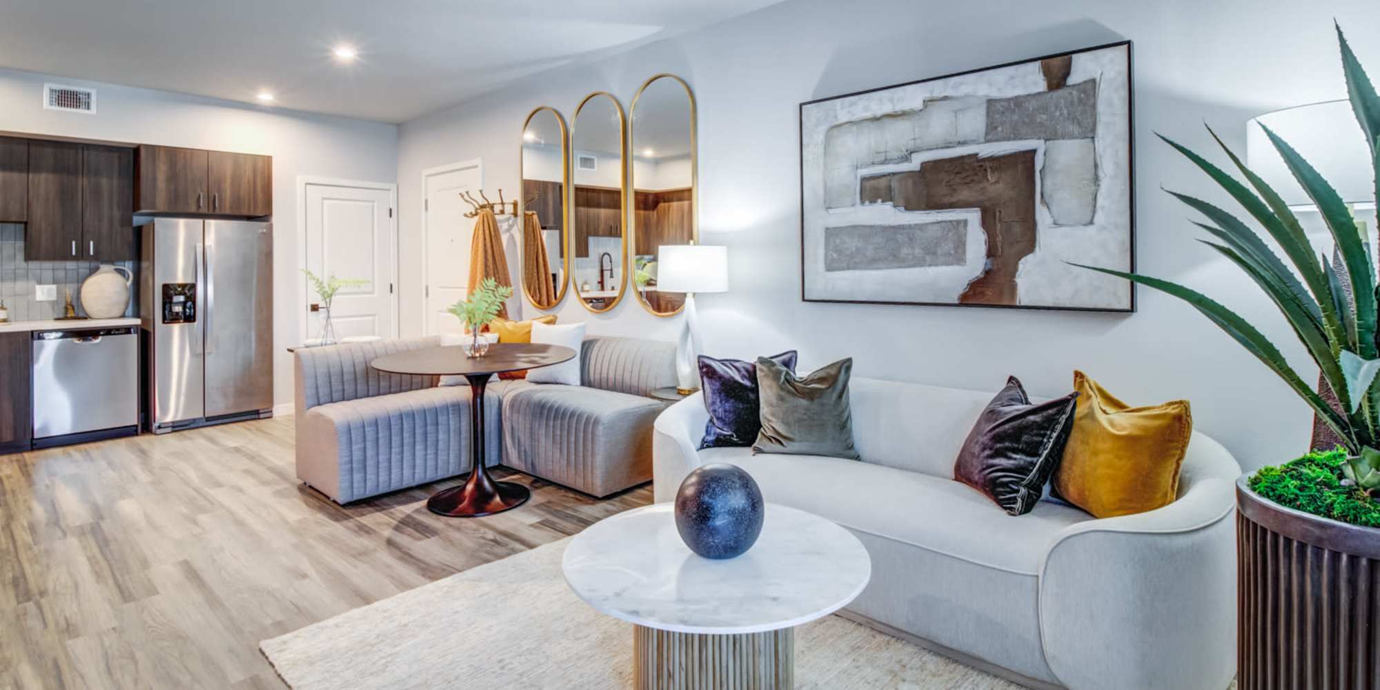 Living room at Aurora at Green Valley in Fairfield, California