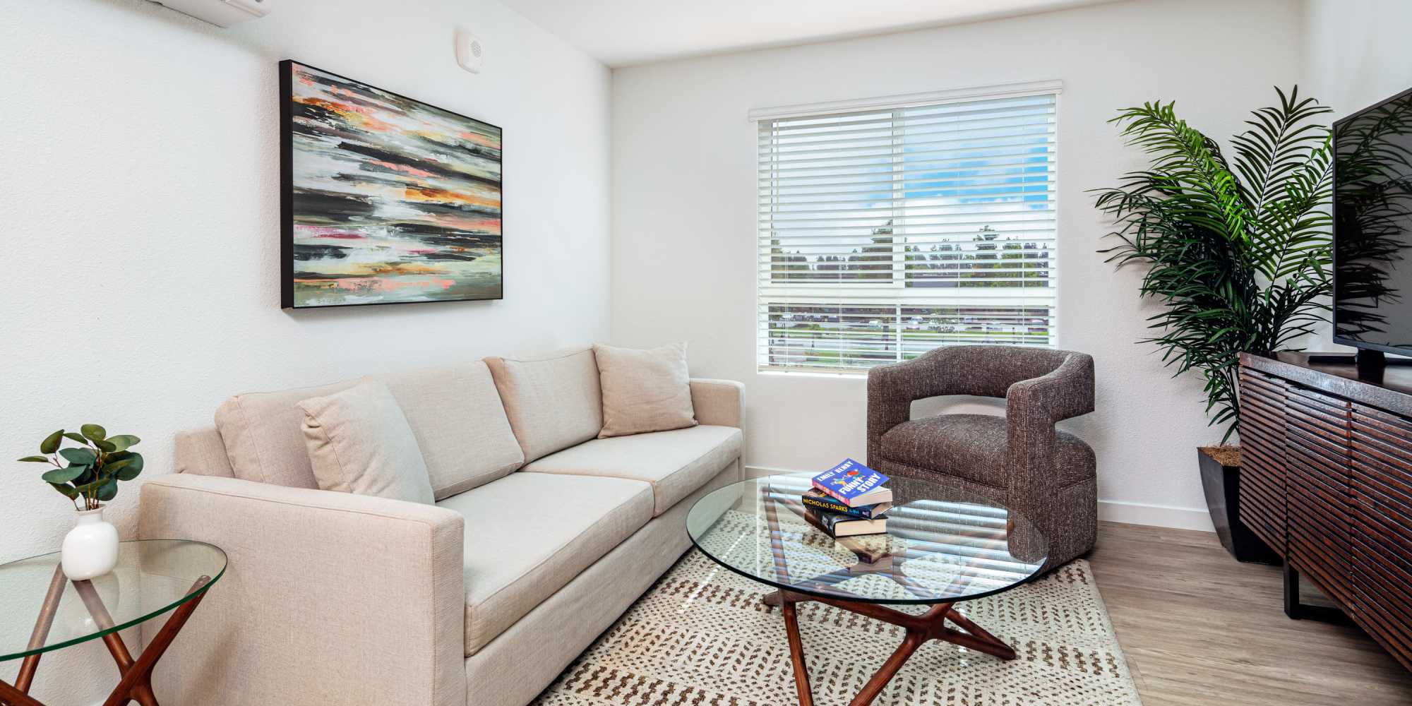 Living room at Village at Madrone in Morgan Hill, CA