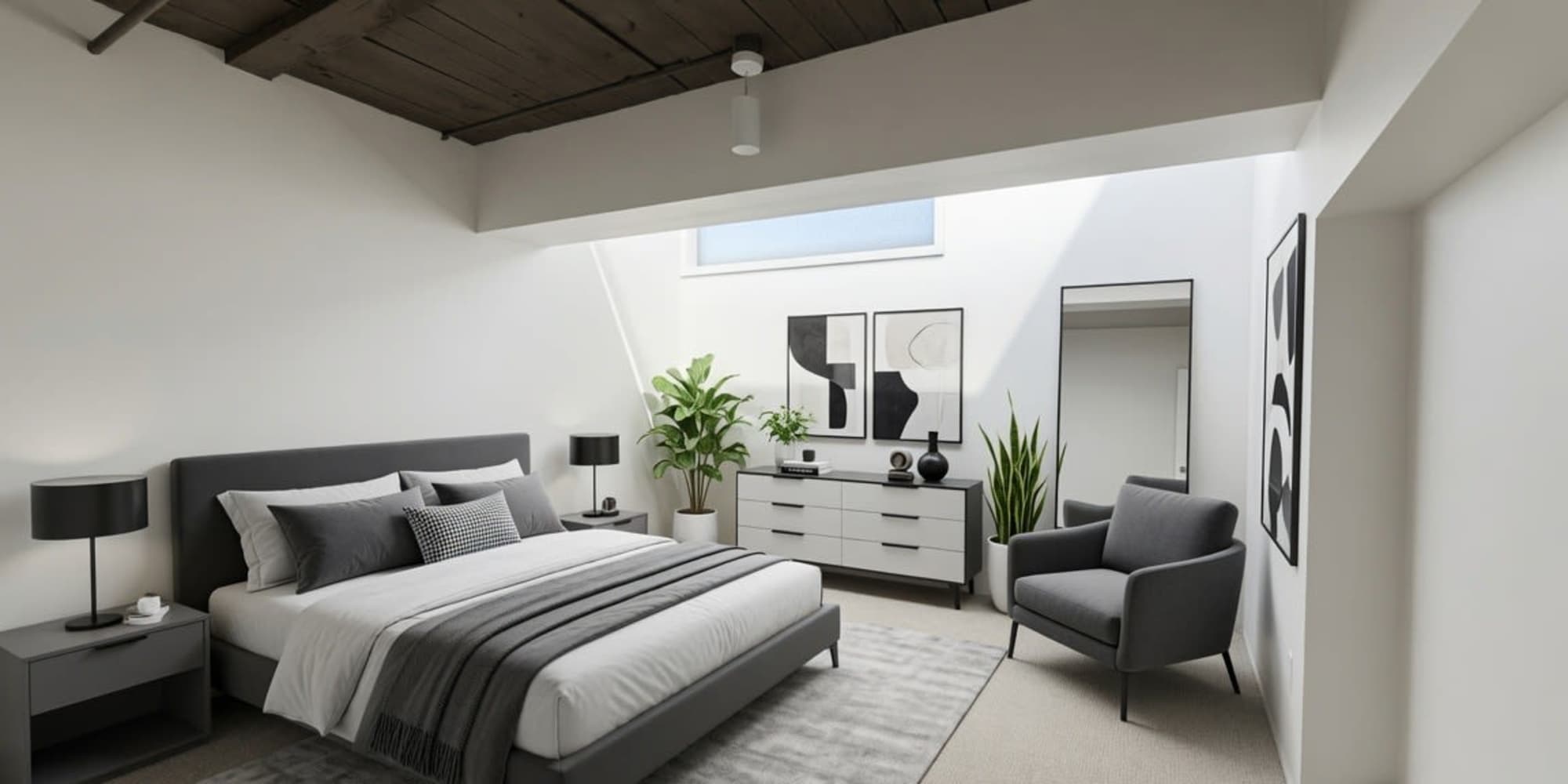 Bedroom at The Julian in Pittsburgh, Pennsylvania