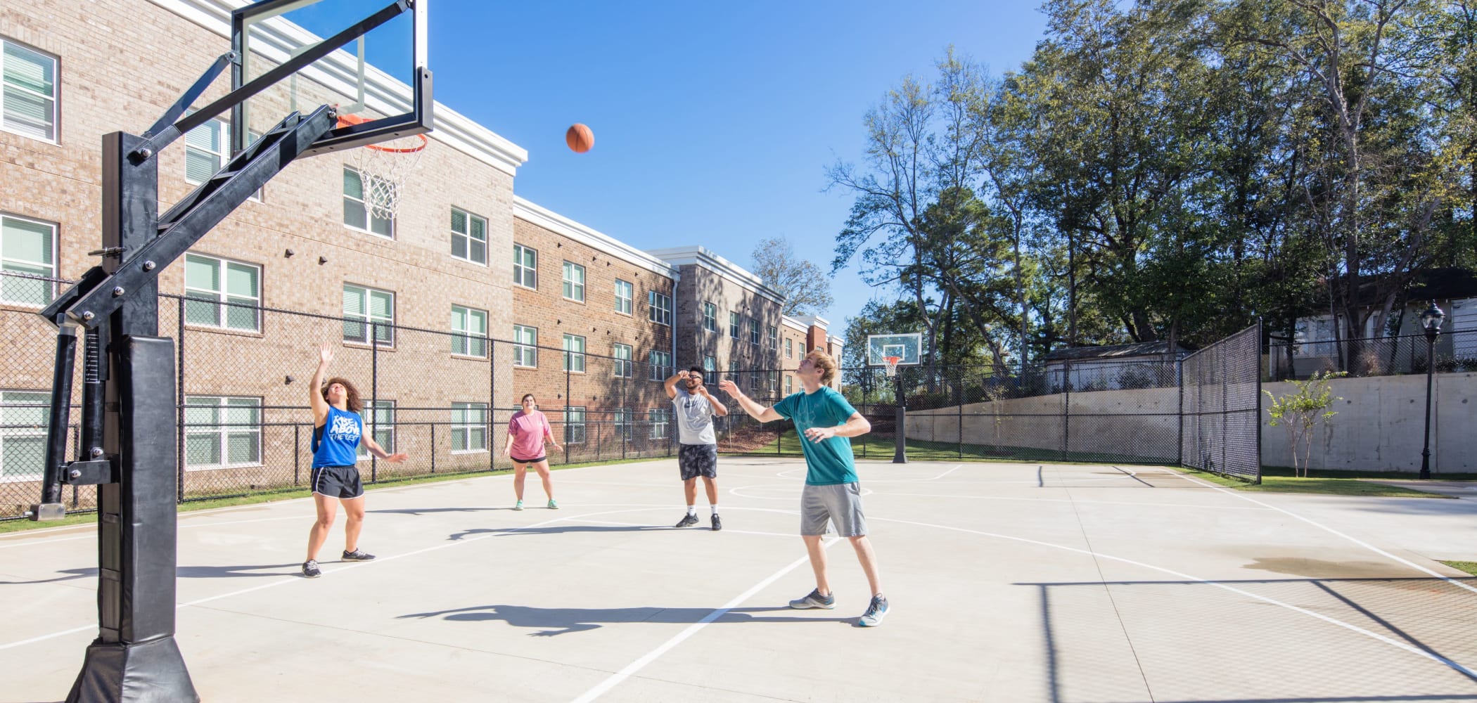 Basketball court at evolve Tuscaloosa in Tuscaloosa, Alabama