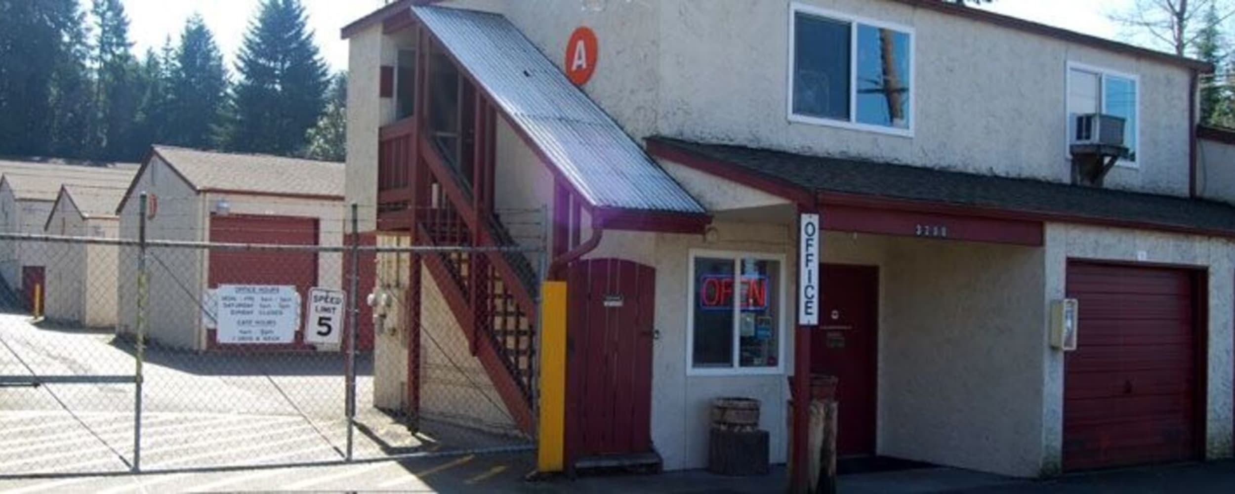 Leasing office at Space Station Self Storage in Port Orchard, Washington