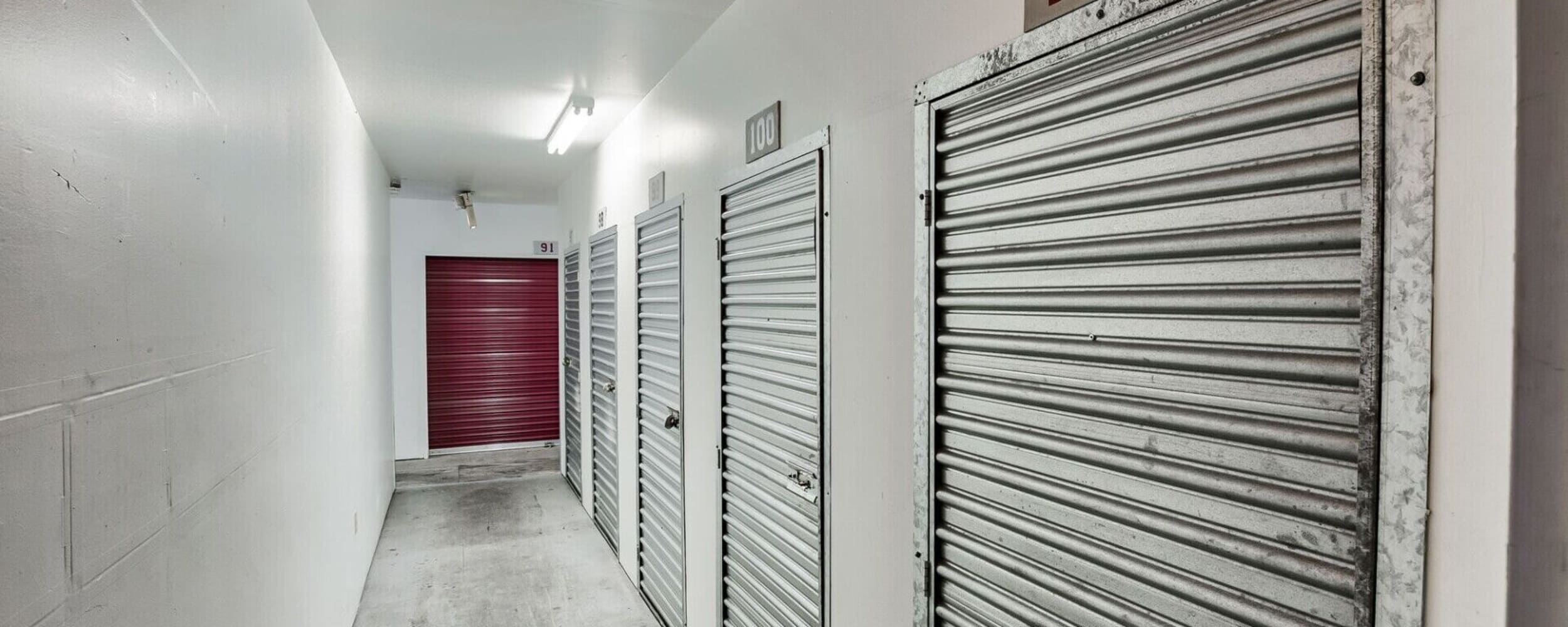 Interior units at Seatac Self Storage in Seatac, Washington