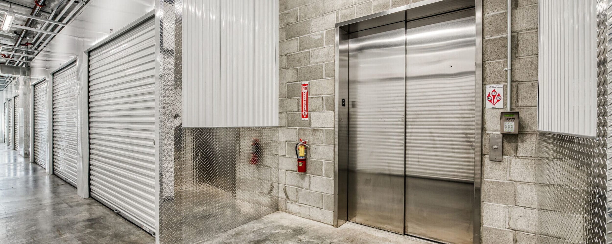 Elevators at Advanced Self Storage in Burlington in Burlington, Washington