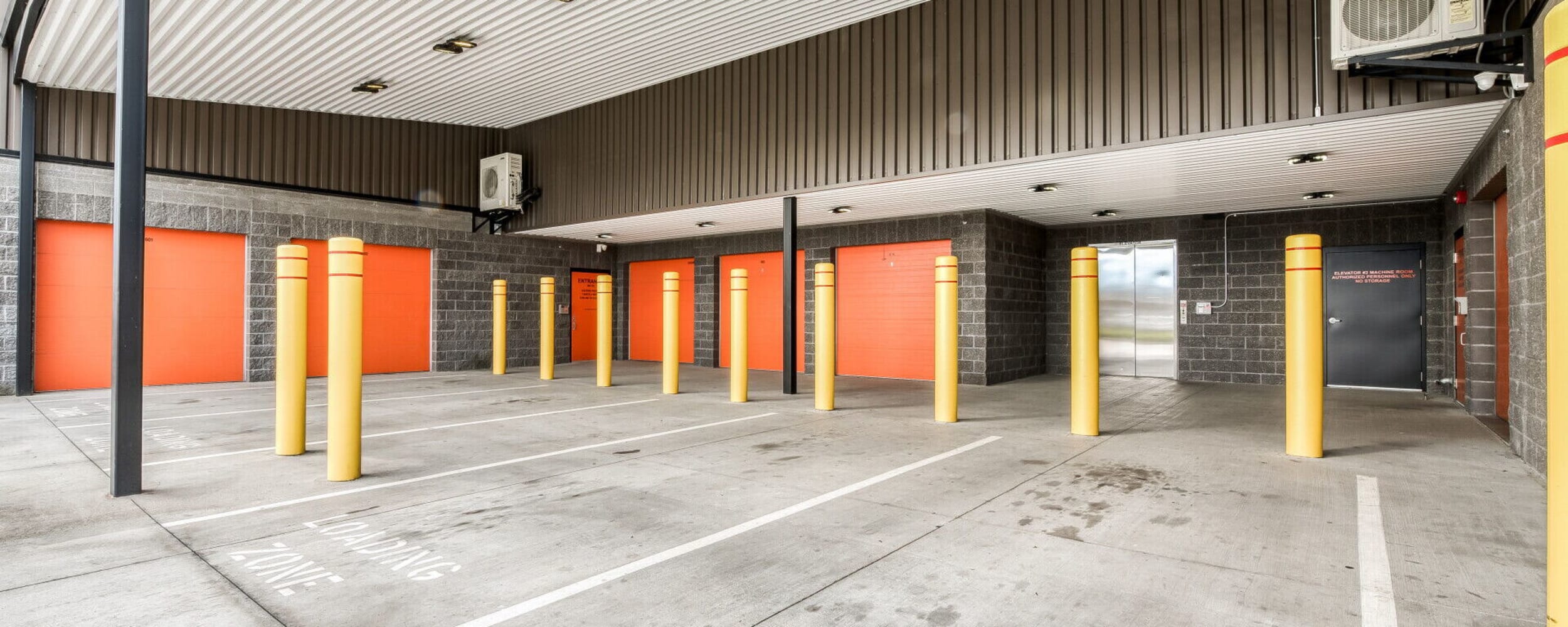 Loading area at Advanced Self Storage in Burlington in Burlington, Washington