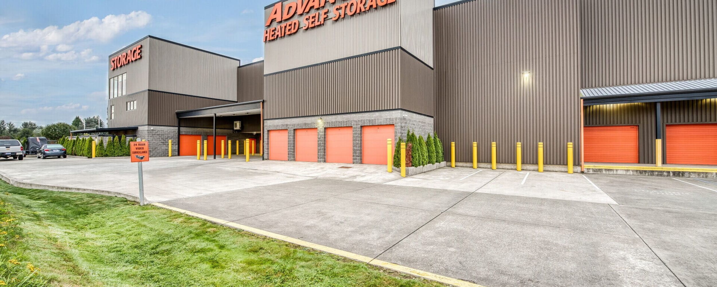 Exterior area at Advanced Self Storage in Burlington in Burlington, Washington