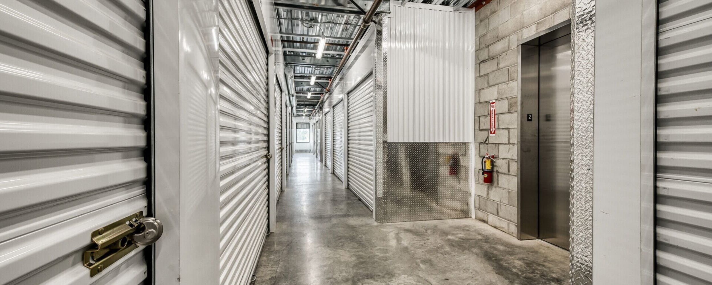 Storage units inside at Advanced Self Storage in Burlington in Burlington, Washington