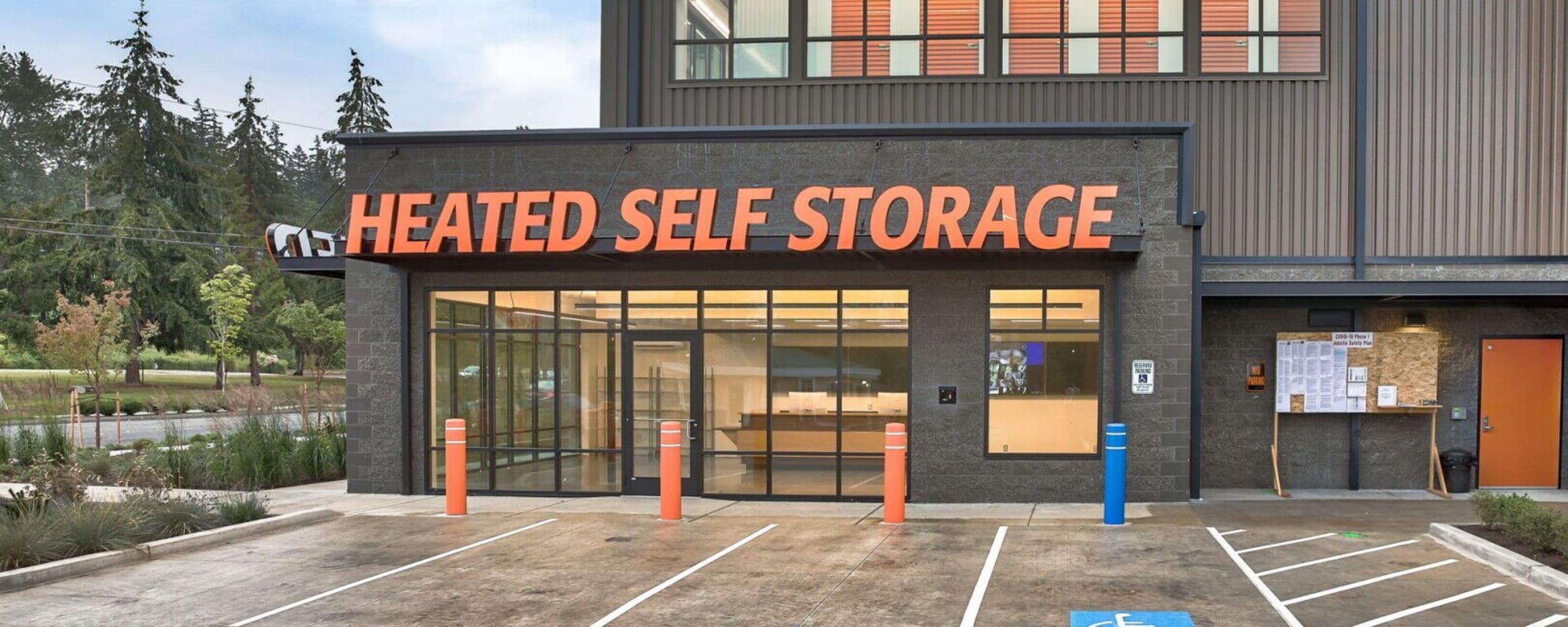 Parking at Advanced Heated Self Storage Bellingham in Bellingham, Washington