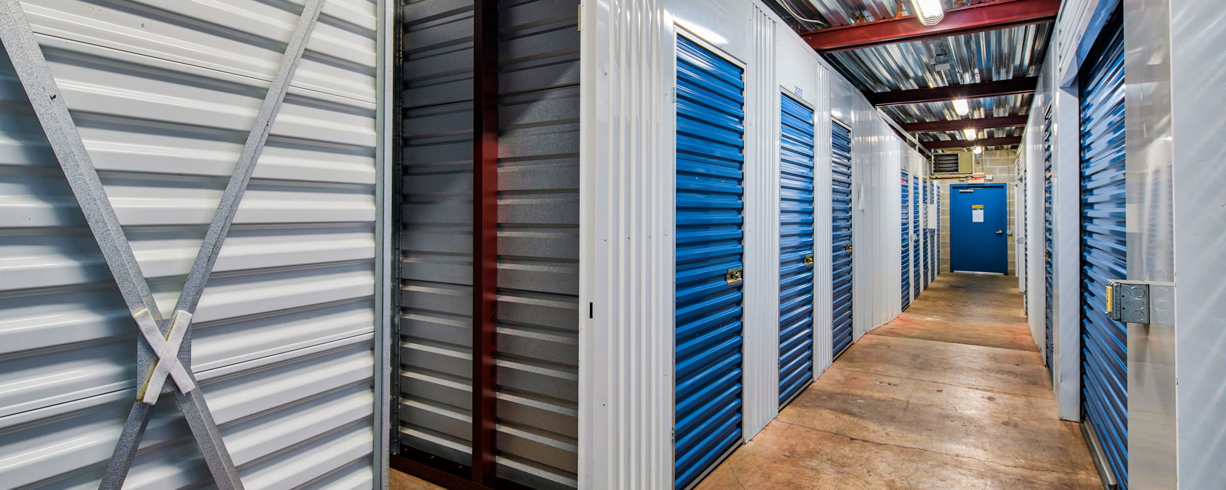 Interior storage units at Newberg Self Storage in Newberg, Oregon