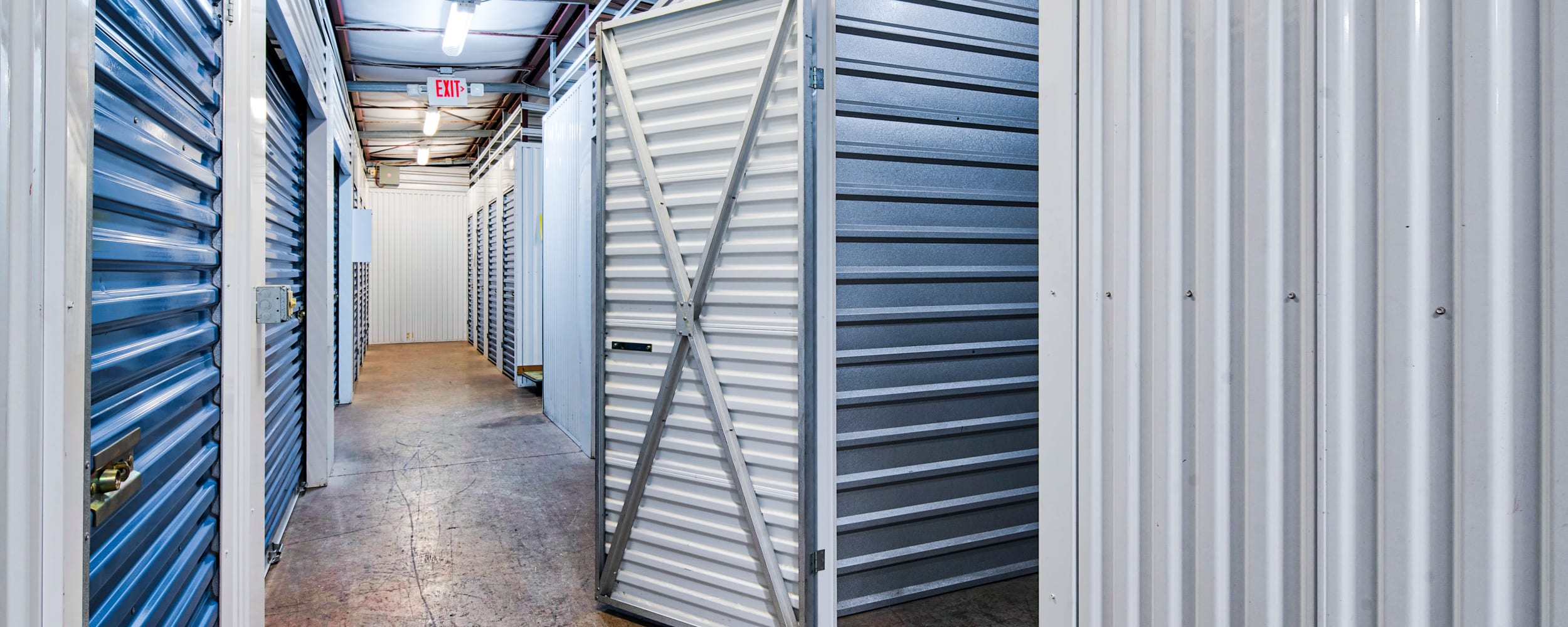 Interior storage units Newberg Self Storage in Newberg, Oregon