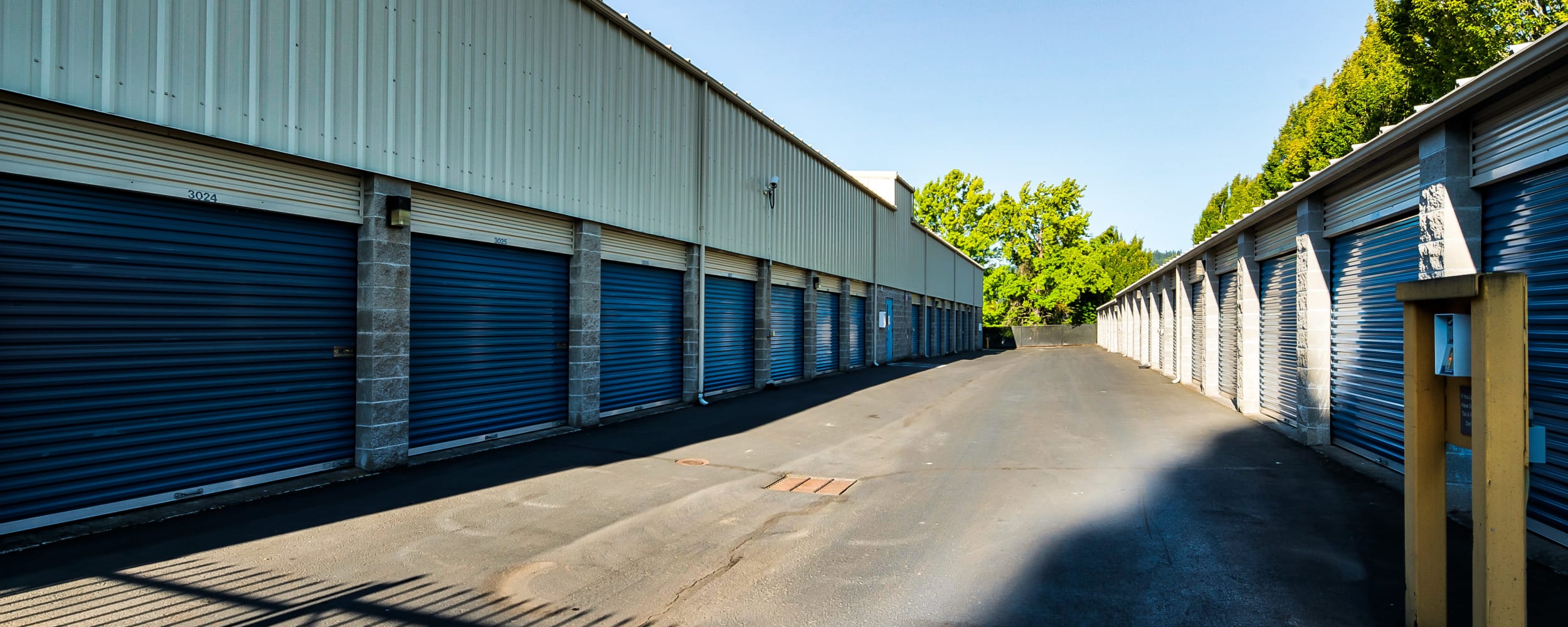 Driveway at Newberg Self Storage in Newberg, Oregon
