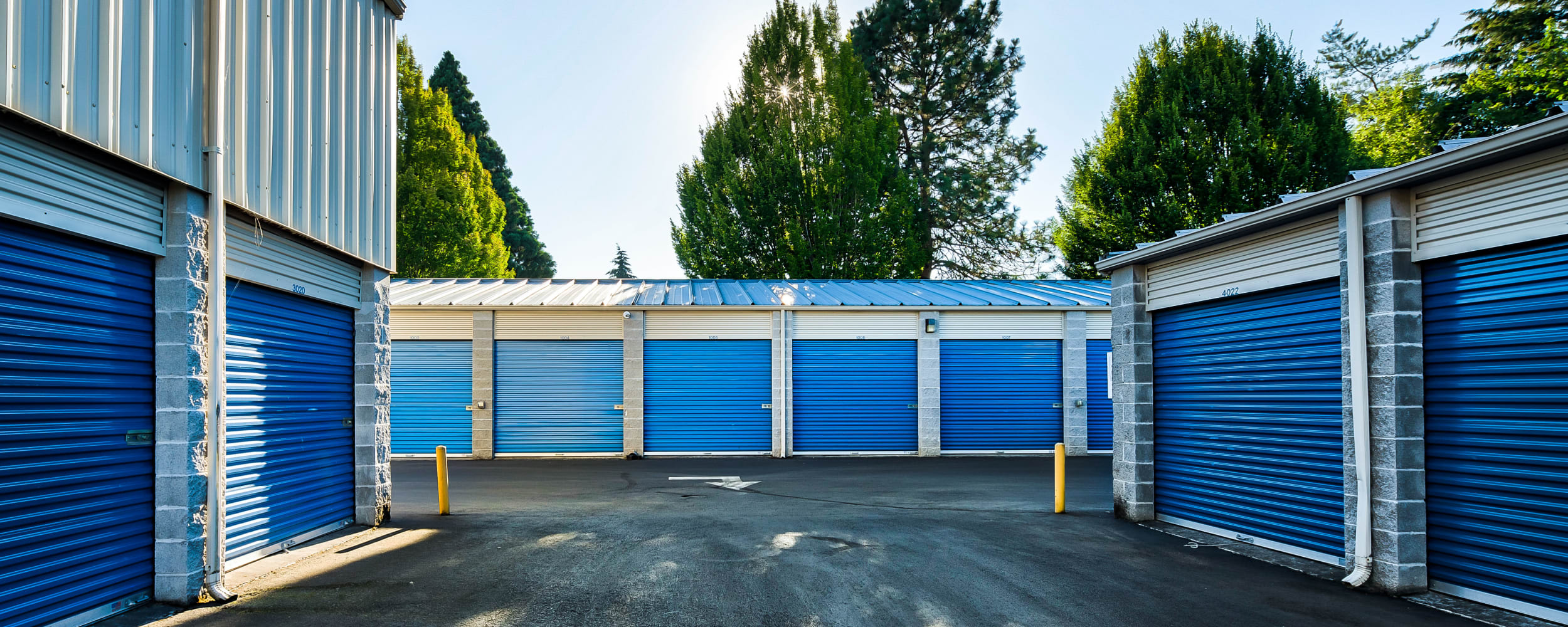 Many storage units at Newberg Self Storage in Newberg, Oregon